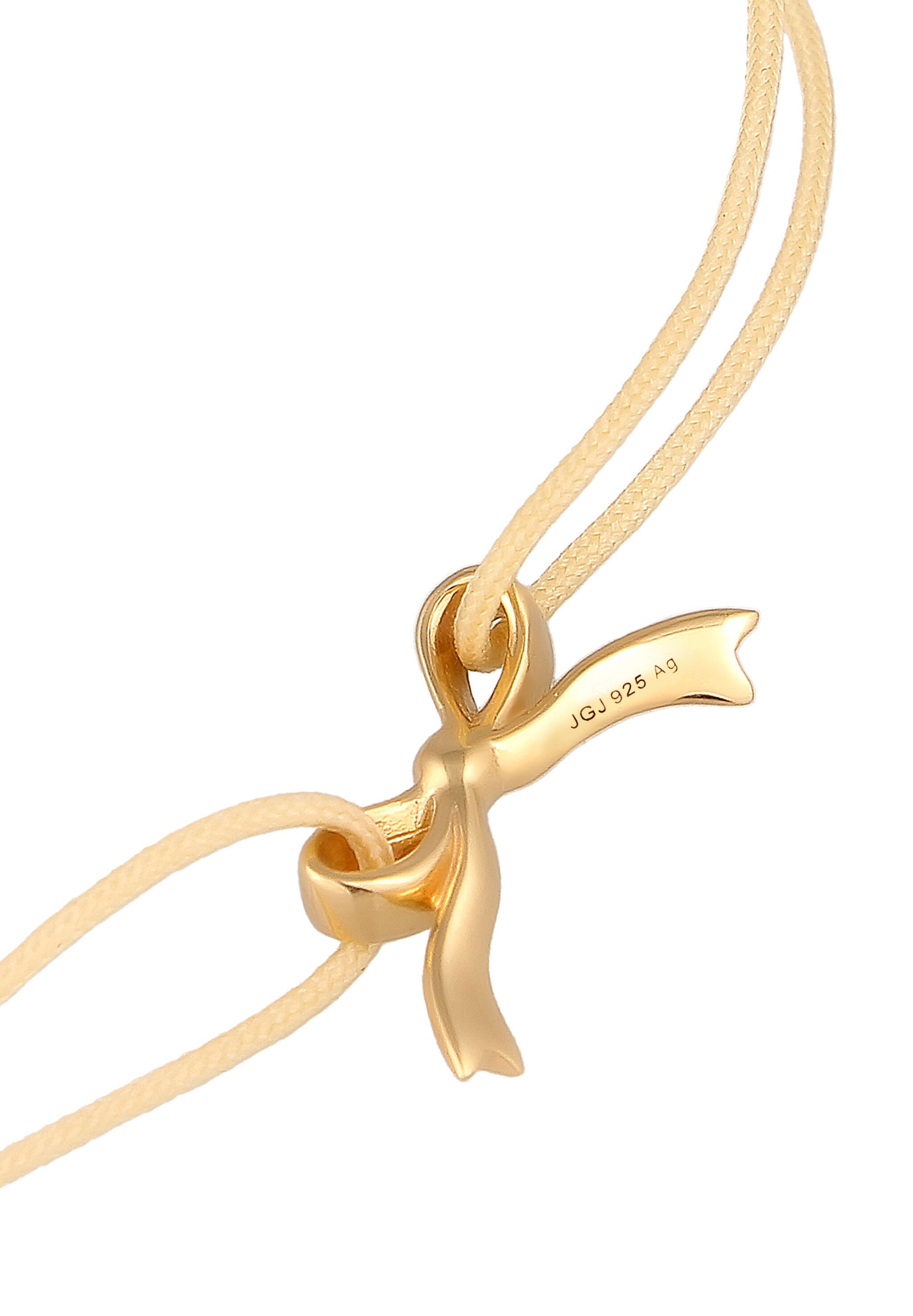 Elli Armkette »Armband Schleife Nylon Blau 925 Sterling Silber«