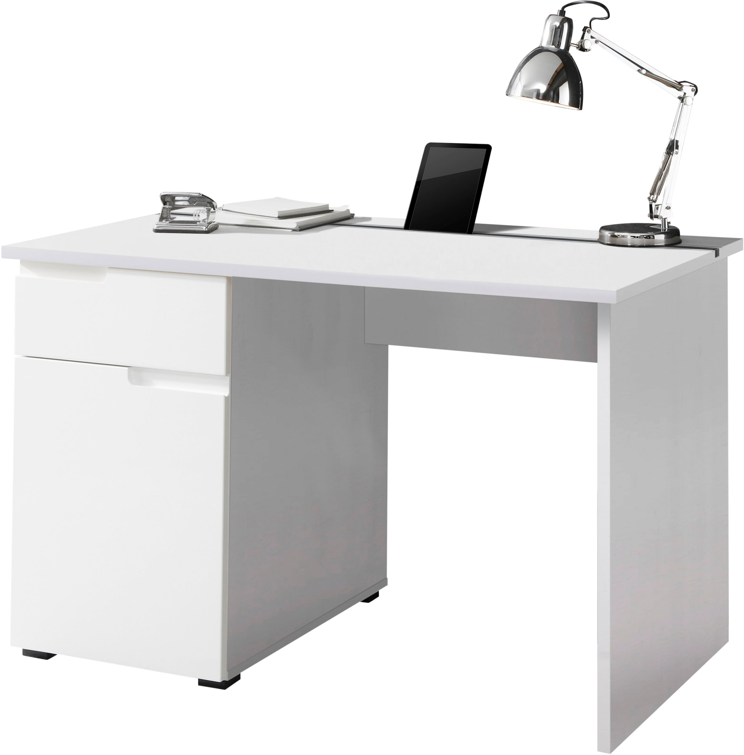 Schreibtisch »Spice«, Home Office Desk mit Griffmulden, in 2 Breitenvarianten