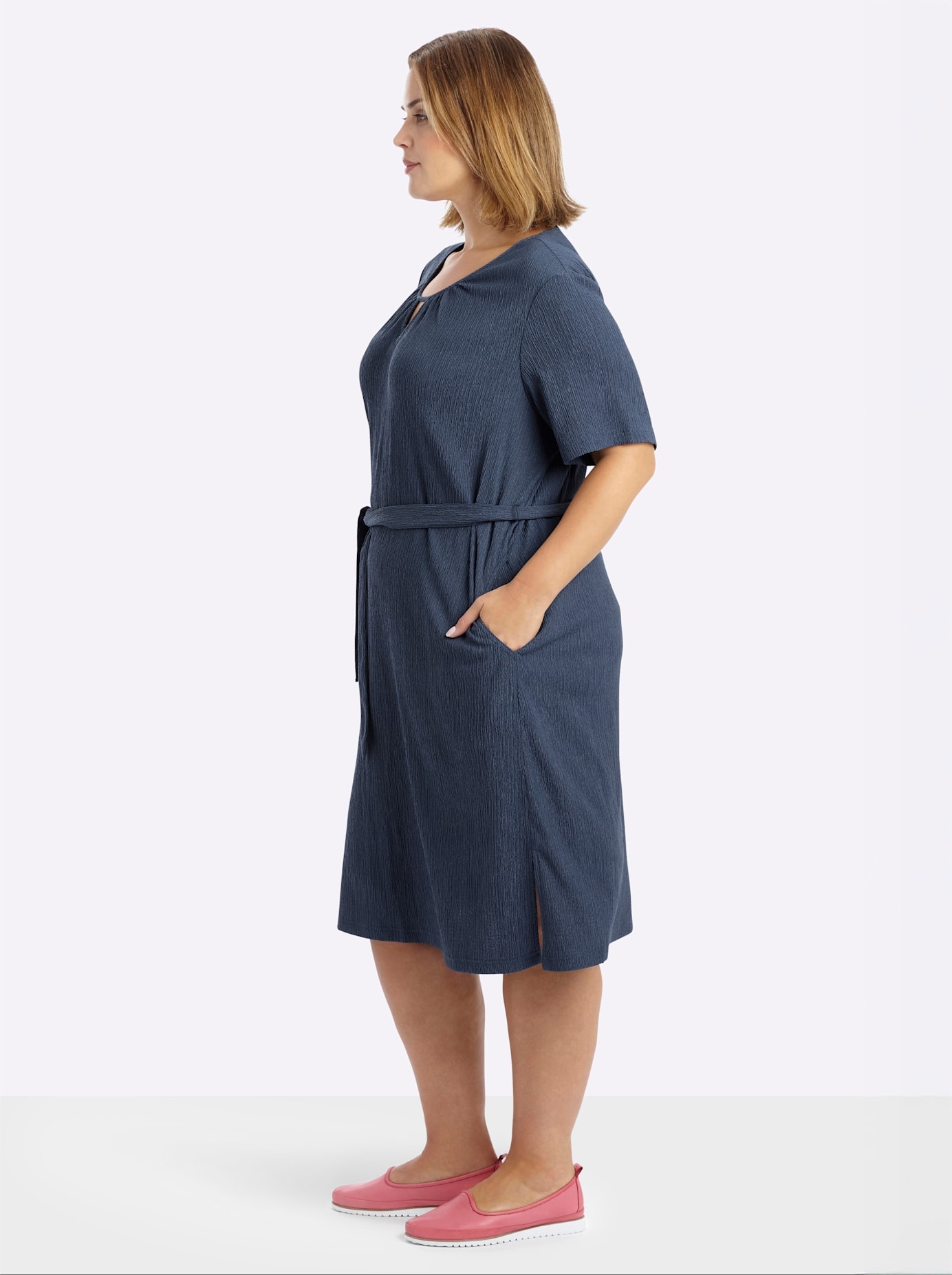 Sheego Sommerkleid »Kleid« Eingrifftaschen