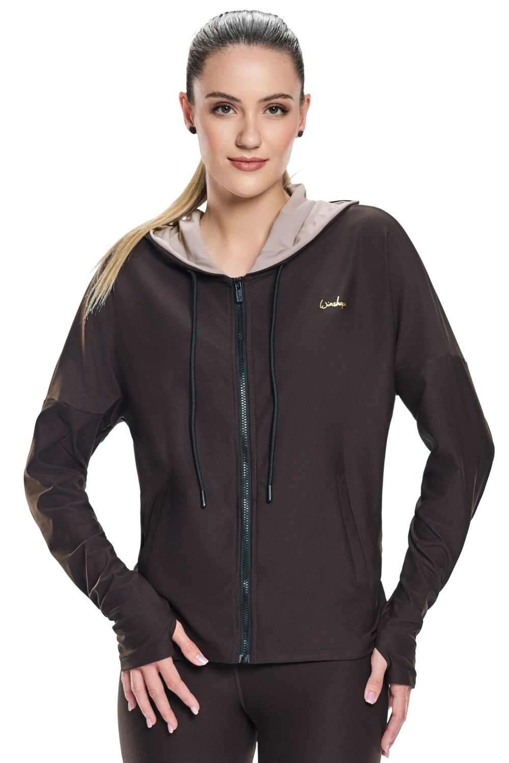Winshape Trainingsjacke »Functional Comfort Jacket J008C«, mit Ton-in-Ton-Farbakzent