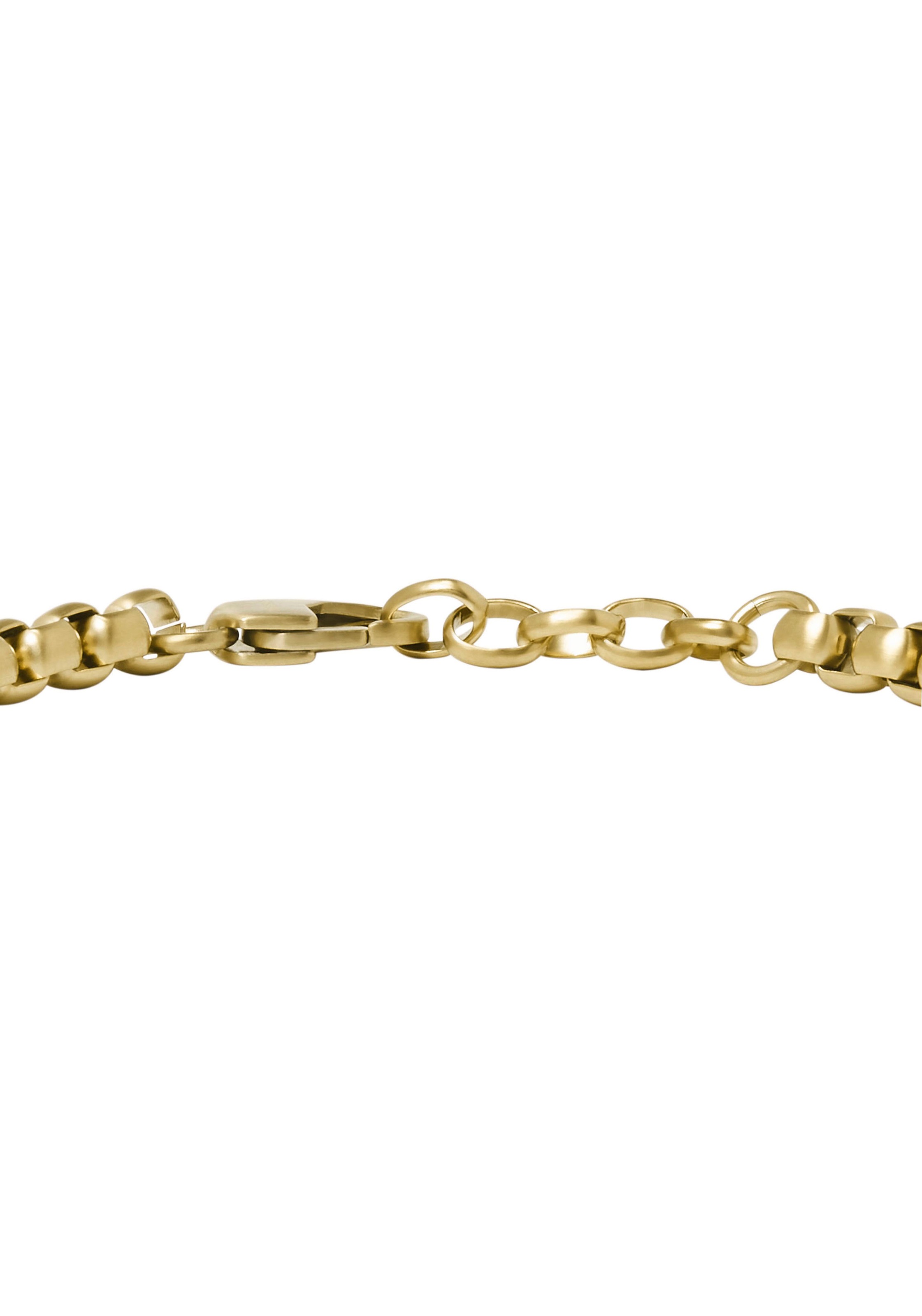 Fossil Armband »Schmuck Geschenk Edelstahl Armschmuck ALL STACKED UP«, mit Malachit oder Tigerauge