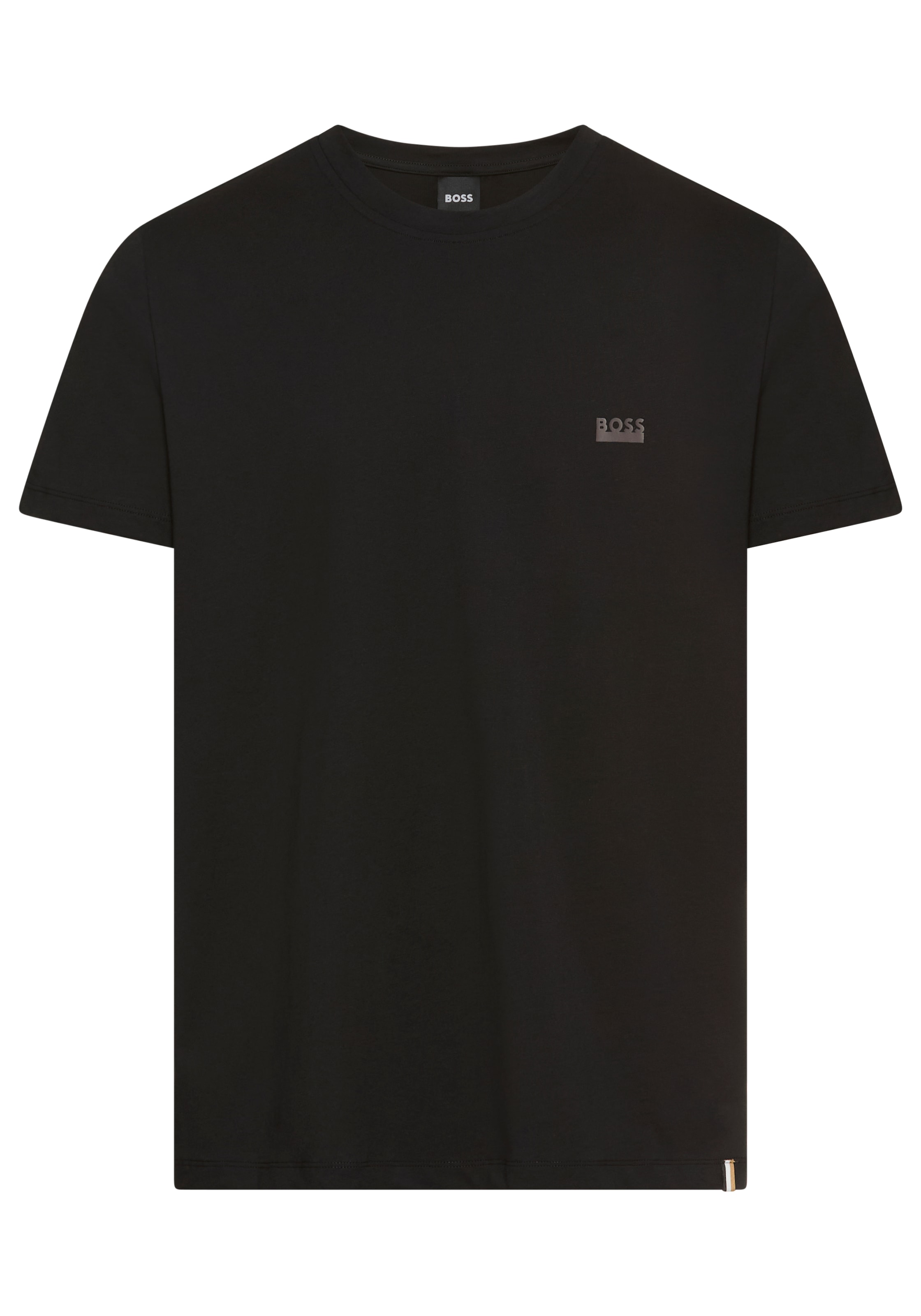 BOSS T-Shirt, Rundhals, Jersey, kleines Logo, regular fit