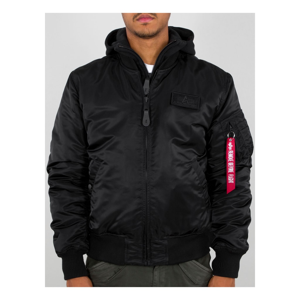 Alpha Industries Bomberjacke »MA-1 ZH Back Print«, mit Kapuze