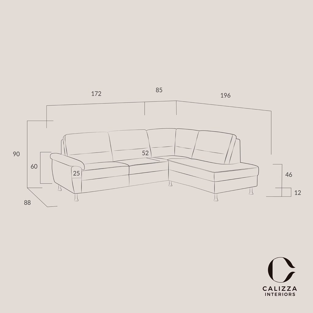 CALIZZA INTERIORS Ecksofa »Onyx«