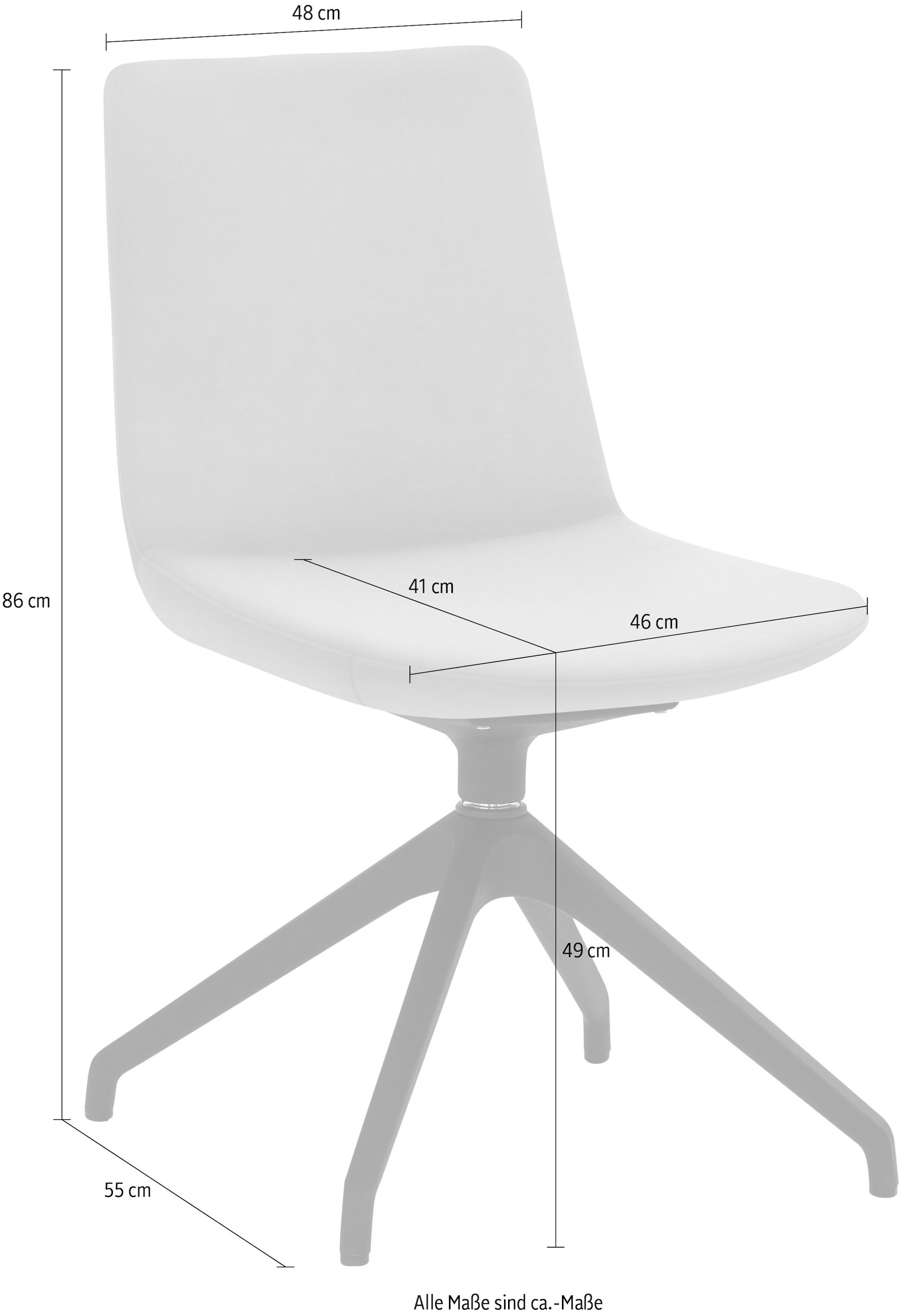 Mayer Sitzmöbel Esszimmerstuhl »myHELIOS«, 1 St., Samtvelours