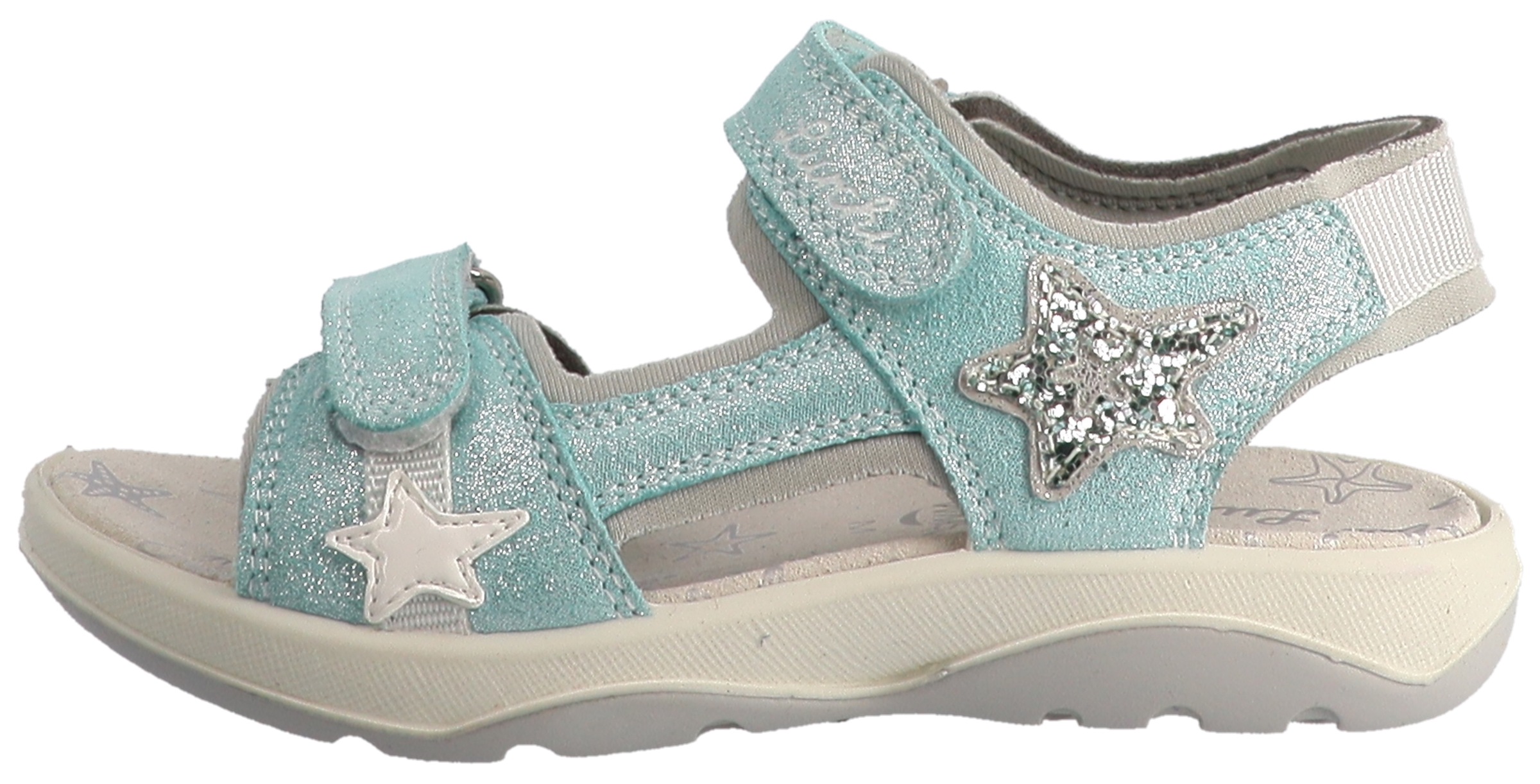 Lurchi Sandale »Fia 1«  Klettschuh mit Glitter, Größenschablone zum Download