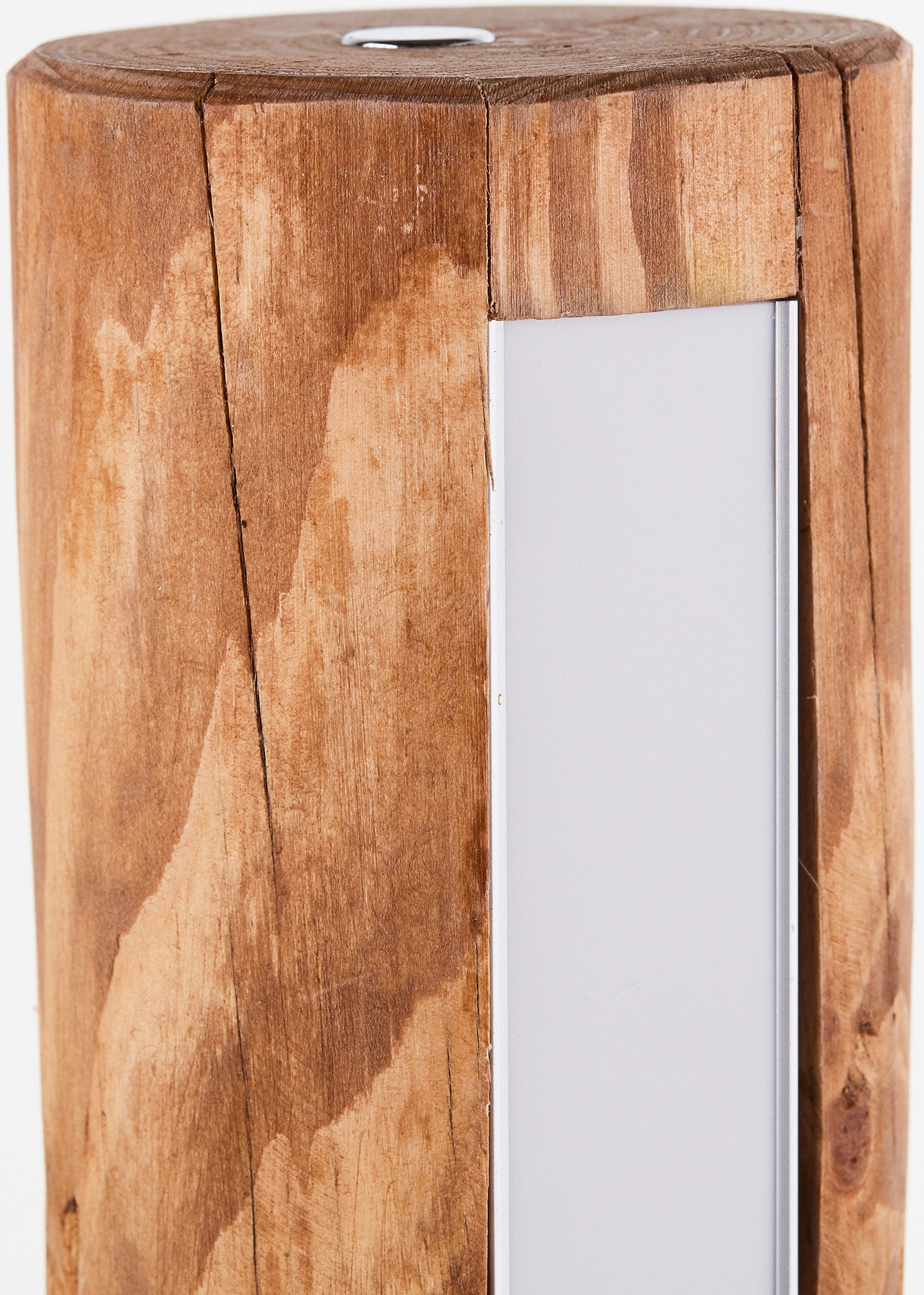bei Höhe, Tischleuchte online cm bestellen OTTO gebeizt Holz/Metall, kiefer flammig-flammig, warmweiß, 46 »Odun«, 1 lm, Brilliant Touchdimmer, 800 LED