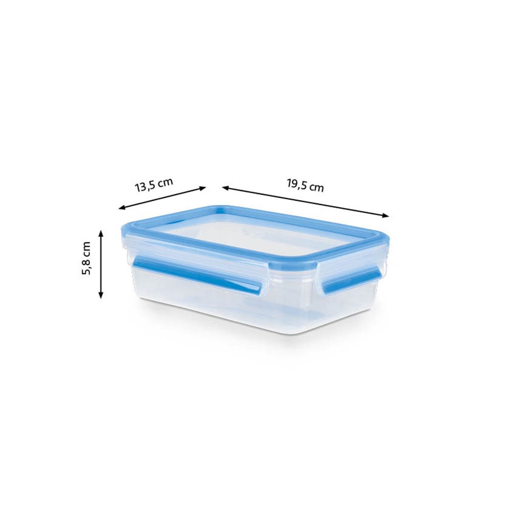 Emsa Frischhaltedose »Clip & Close Set, rechteckig, 100 % dichte Aufbewahrungsboxen« Set, 5 x 0,8 l Vorratsdosen mit jeweils einem Deckel, 10 tlg. spülmaschinen-, gefrier-, mikrowellenfest, Made in Germany