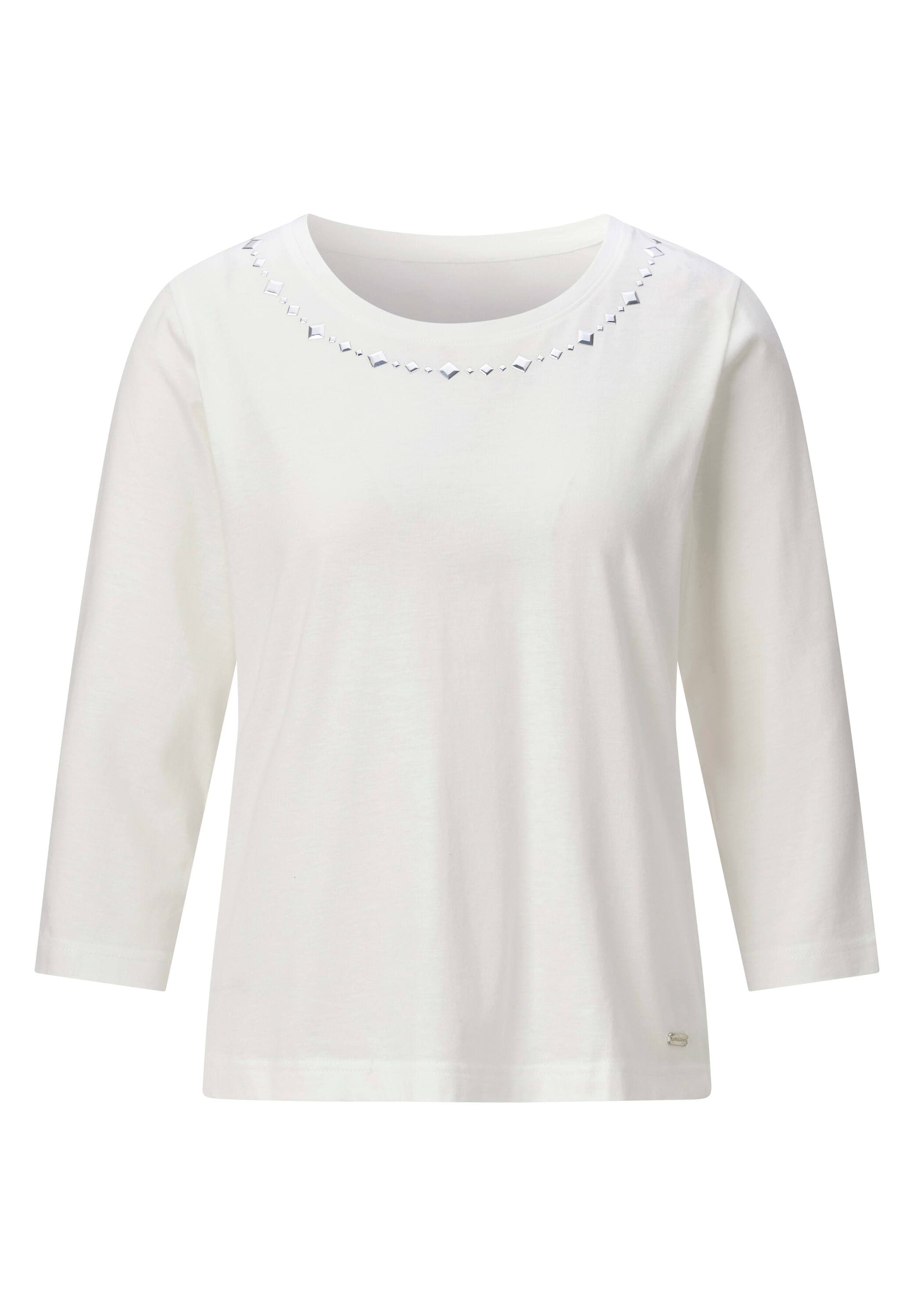 Witt T-Shirt »Rundhals-Shirt Rundhalsshirt mit Ziersteinchen«