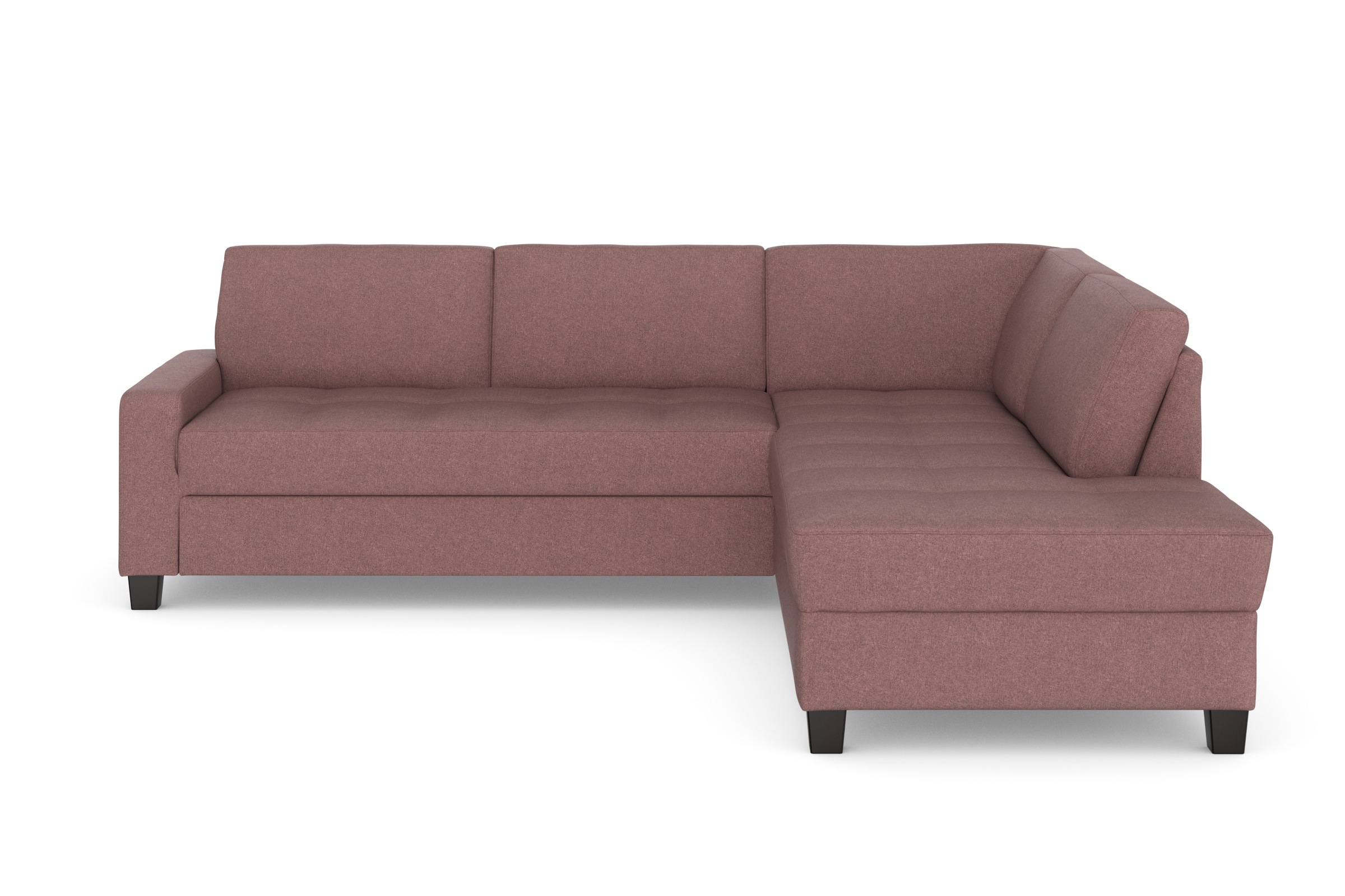 DOMO collection Ecksofa »Florentina zeitlos und elegant, Sitznähte als Designelement, L-Form«, wahlweise mit Bettfunktion, mit Kontrastnaht, Komfortsitzhöhe 47cm