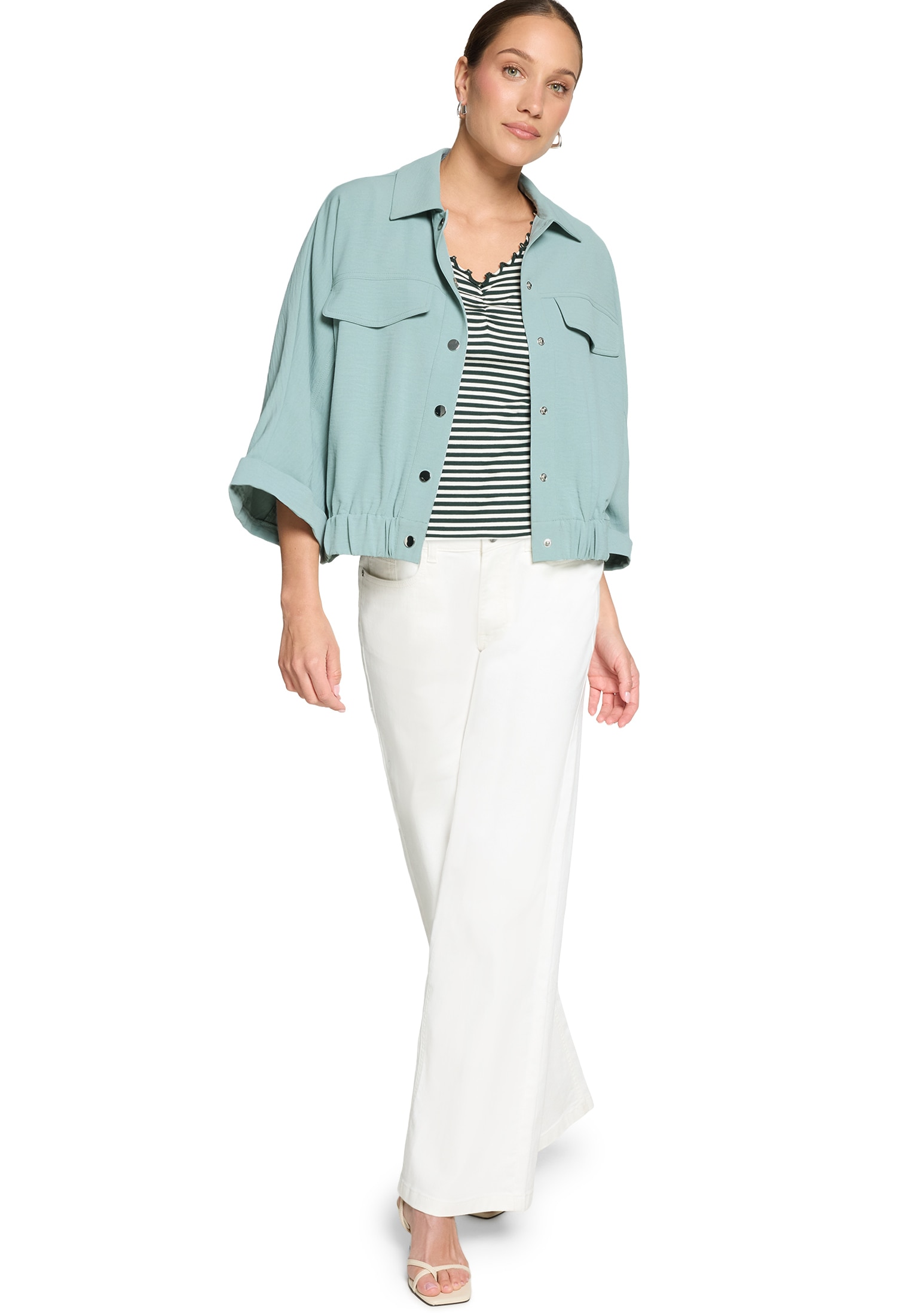 Zero Blusenjacke »Casual-Blazer mit 3/4 Arm«