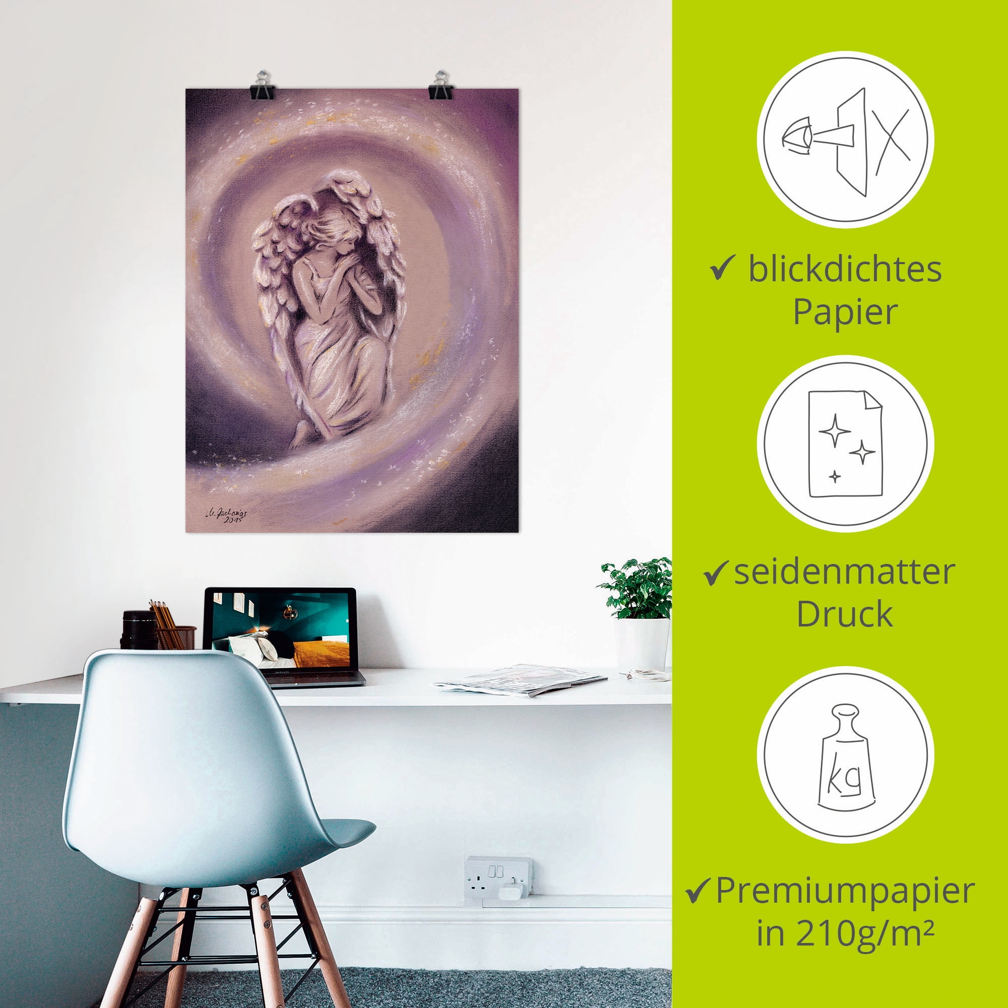 Artland Wandbild »Schutzengel«, Religion, (1 St.), als Leinwandbild, Poster in verschied. Größen