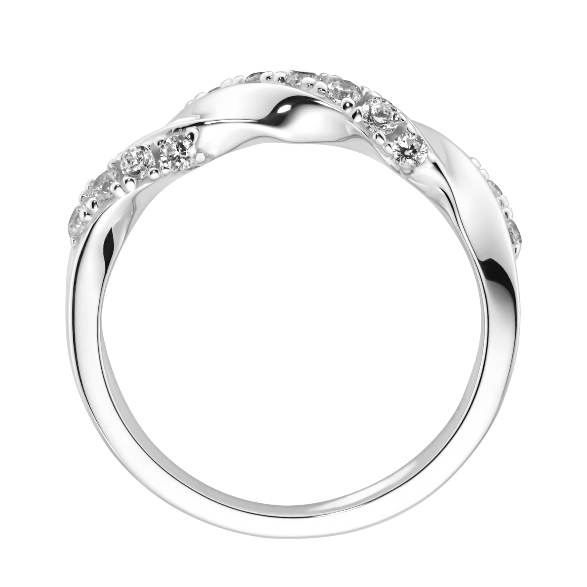 GIORGIO MARTELLO MILANO Silberring »Ring mit weißen Zirkonia, Silber 925«