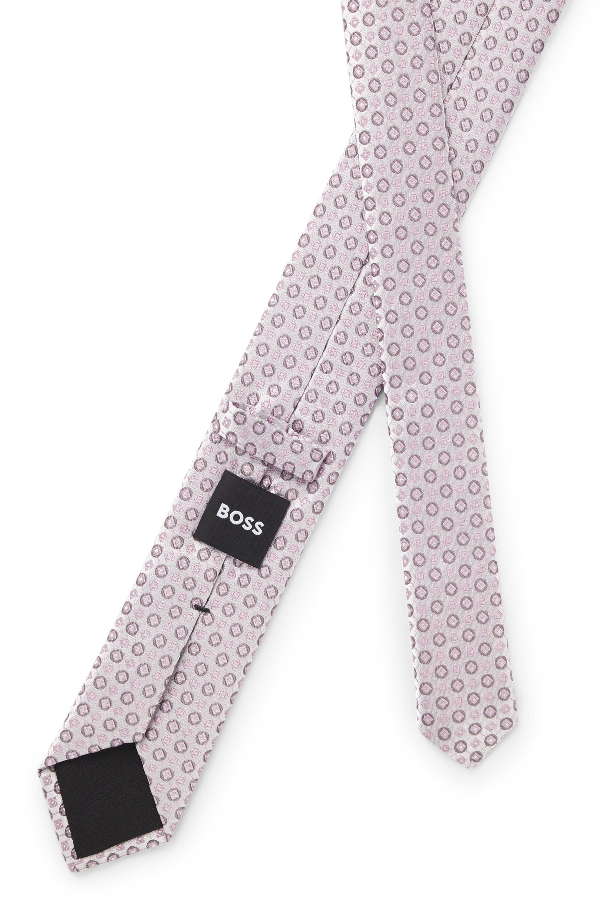 BOSS Krawatte »H-Tie 6 cm« aus einem Seiden-Mix mit Jacquard-Muster