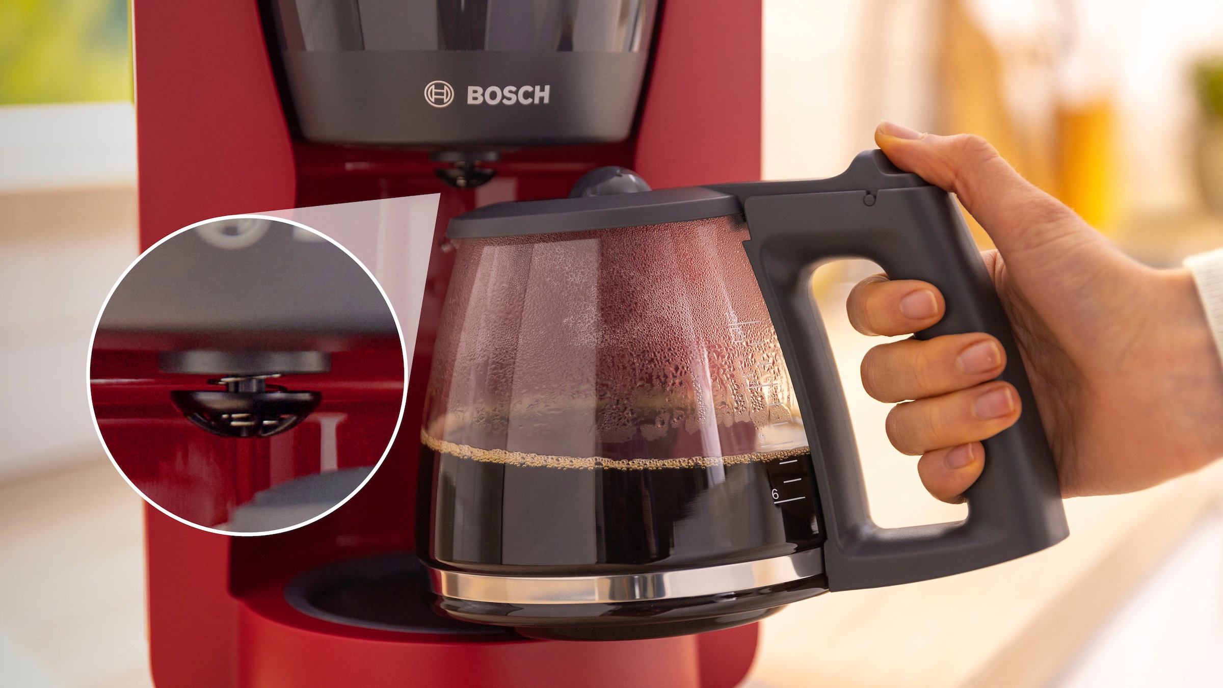 BOSCH Filterkaffeemaschine »MyMoment TKA3M134«, 1,25 l Kaffeekanne, Papierfilter, 1x4, 60min Warmhaltefunktion, Aroma intense, Entkalkungsprogramm, 1200 W