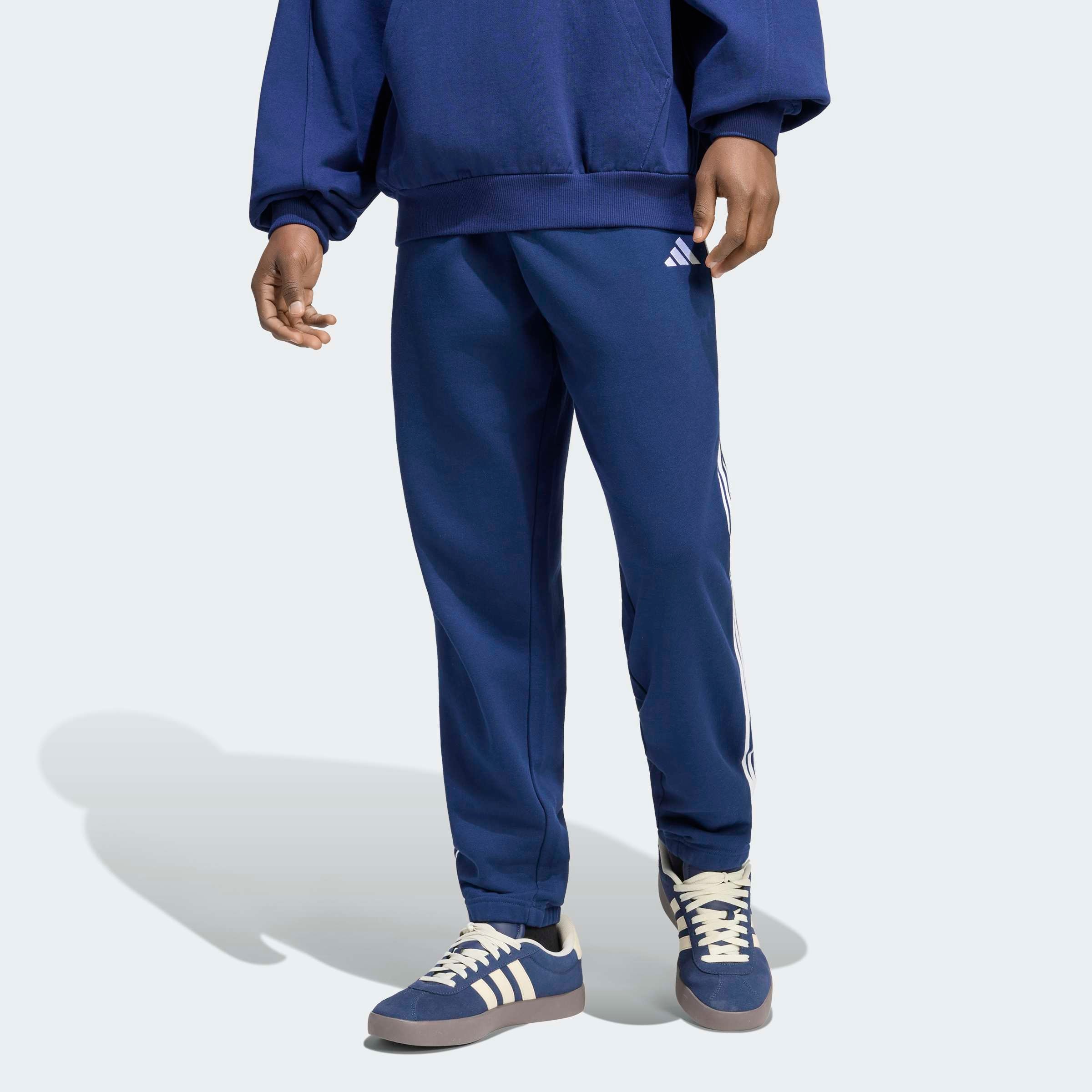 adidas Sportswear Sporthose »ESSENTIALS 3-STREIFEN, FRENCH TERRY, SCHMAL ZULAUFEND, BÜNDCHEN«
