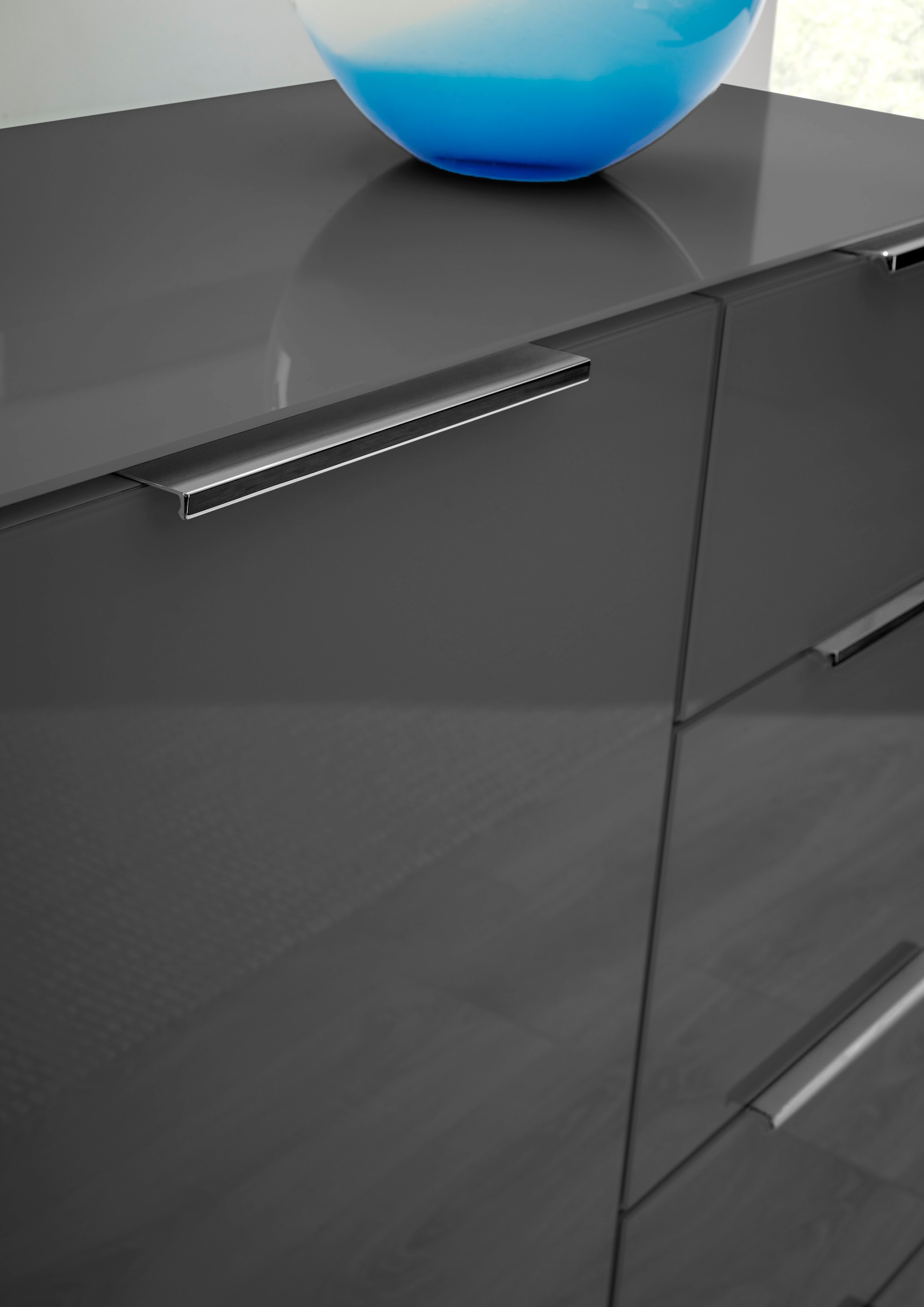 HBZ Lowboard »Santorin, BxHxT 180x99x40 cm«, (1 St.), Breite 180cm, Softclose für Türen und Schubkästen, Melaminbeschichtung