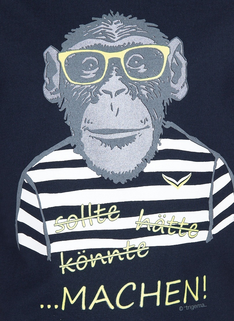 Trigema T-Shirt »TRIGEMA T-Shirt mit OTTO großem Affen-Druckmotiv« bei