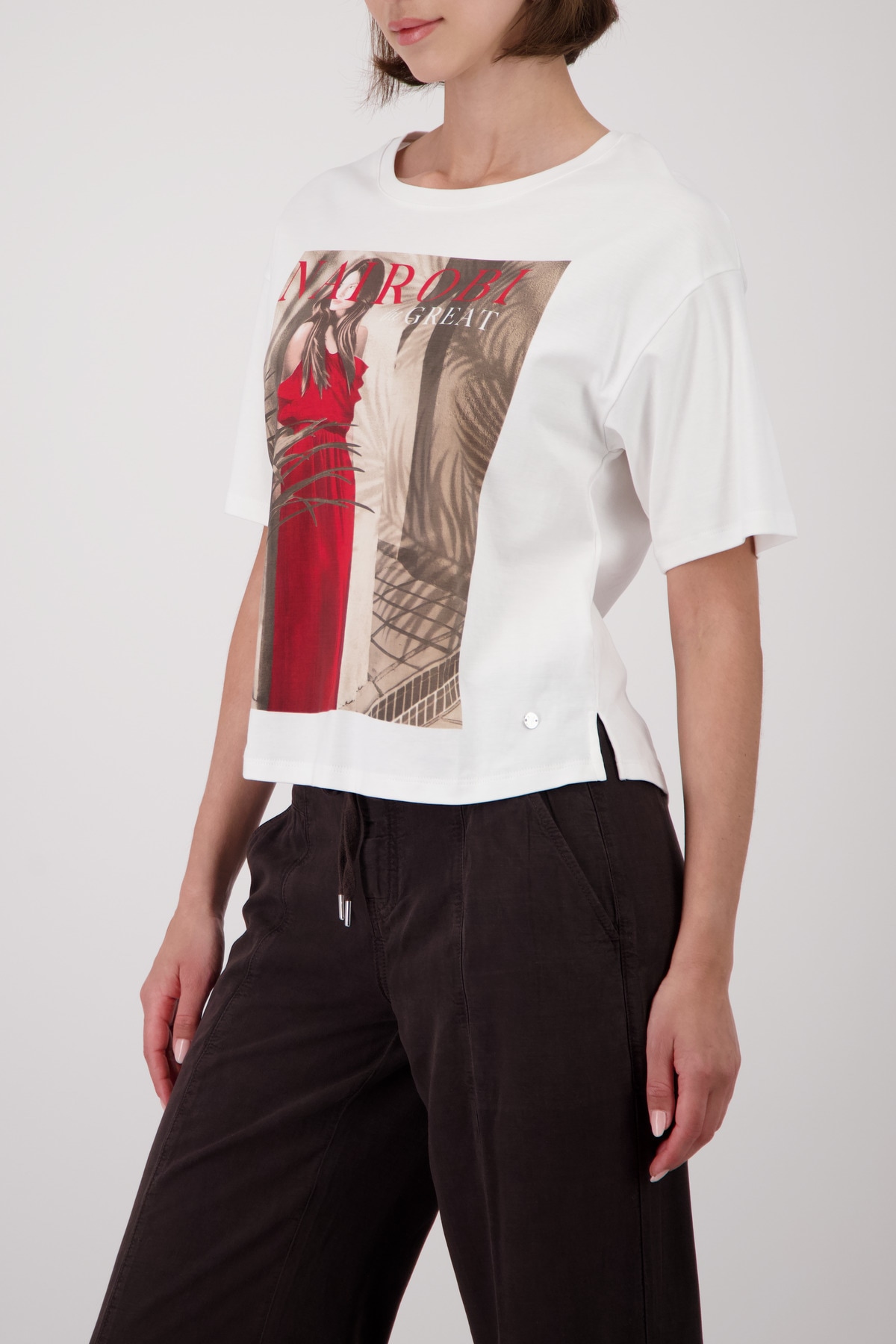 Monari T-Shirt »Shirt Frau« Regular fit mit Frauen-Print