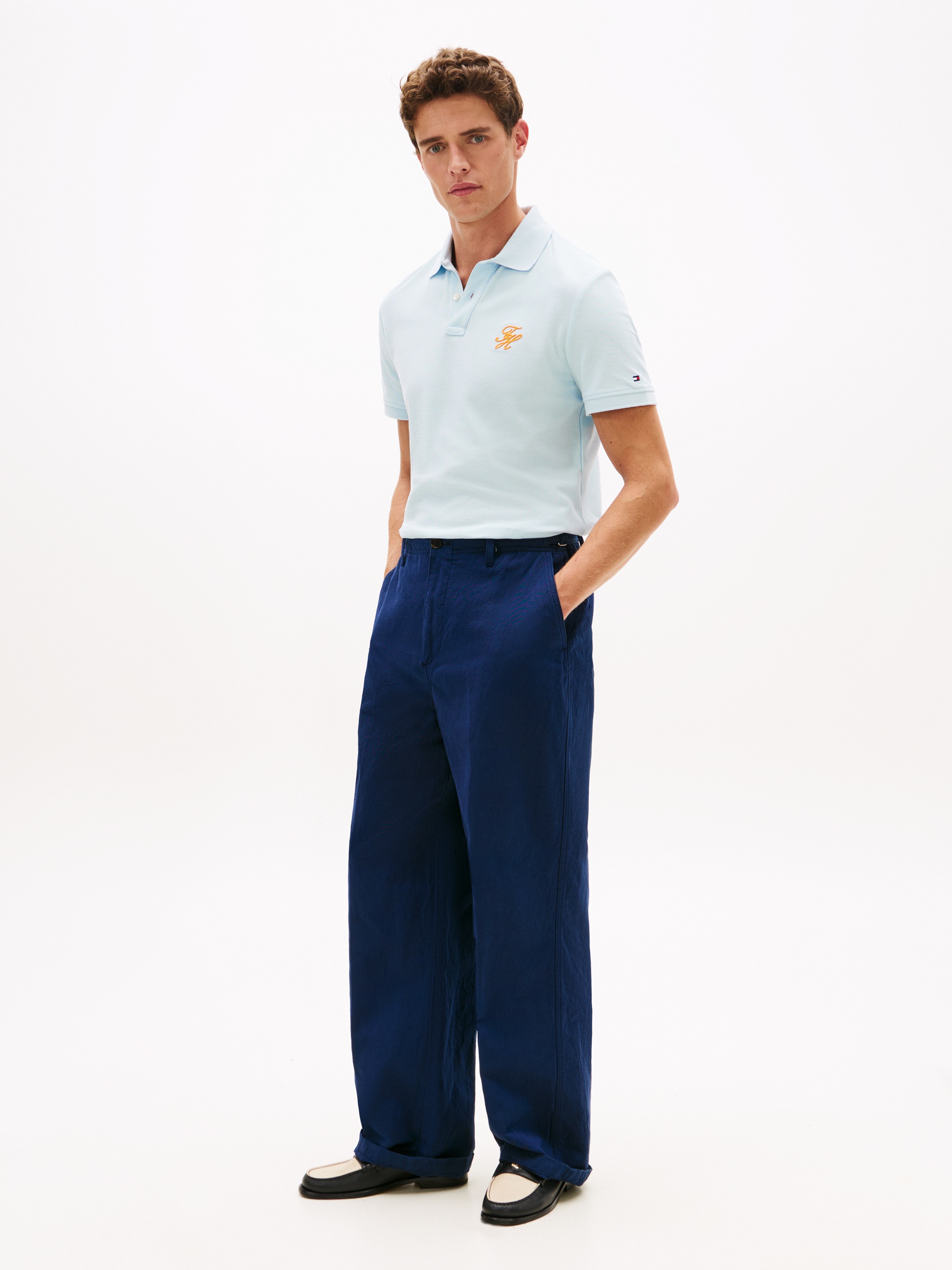 Tommy Hilfiger Poloshirt »TH SCRIPT REGULAR« aus Piqué mit Logo