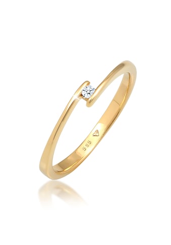 Elli DIAMONDS Verlobungsring »Verlobungsring Diamant (0.03 ct.) 585 Gelbgold« kaufen