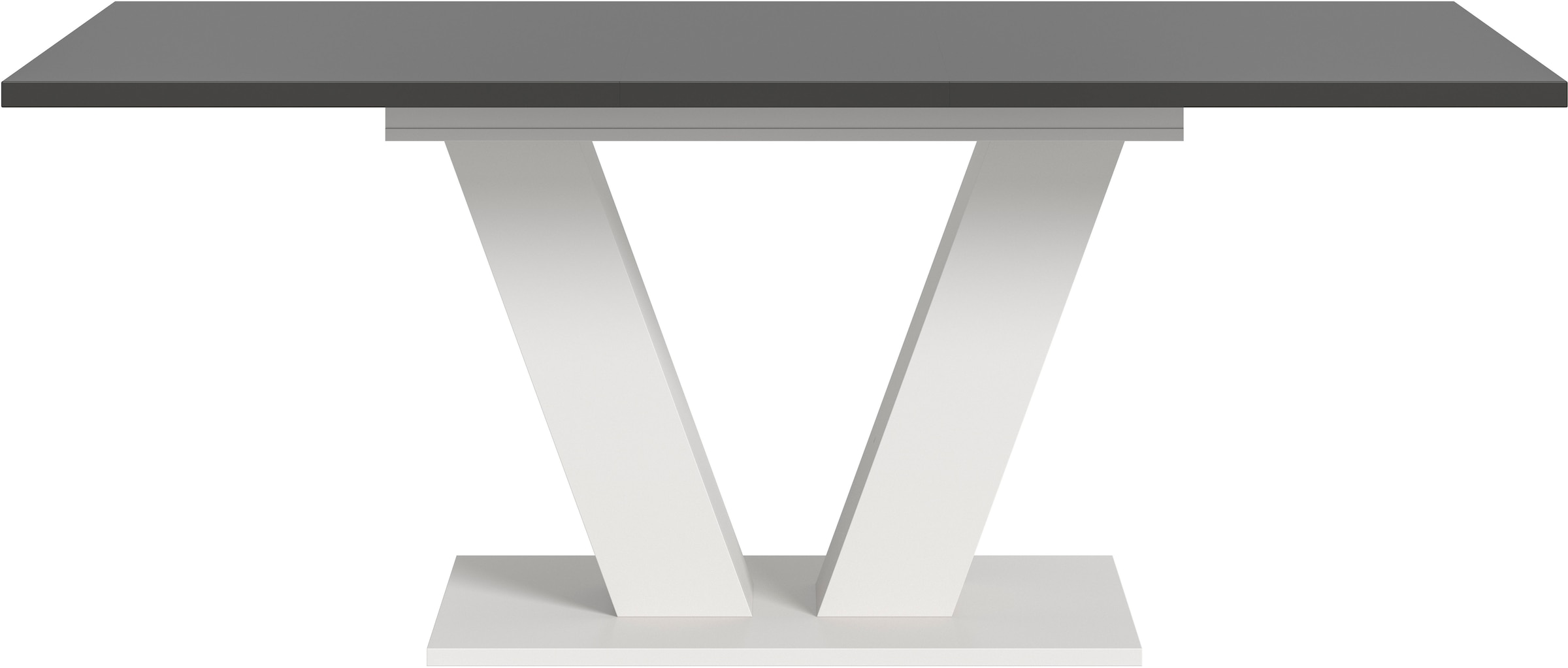 INOSIGN Esstisch »Motus, ausziehbar 150 -190 cm, inklusive 40 cm Einlegeplatte«, (Set, 1 St.), V-Gestell mit Bodenplatte, Tisch, Küchentisch, Esszimmer, Küche