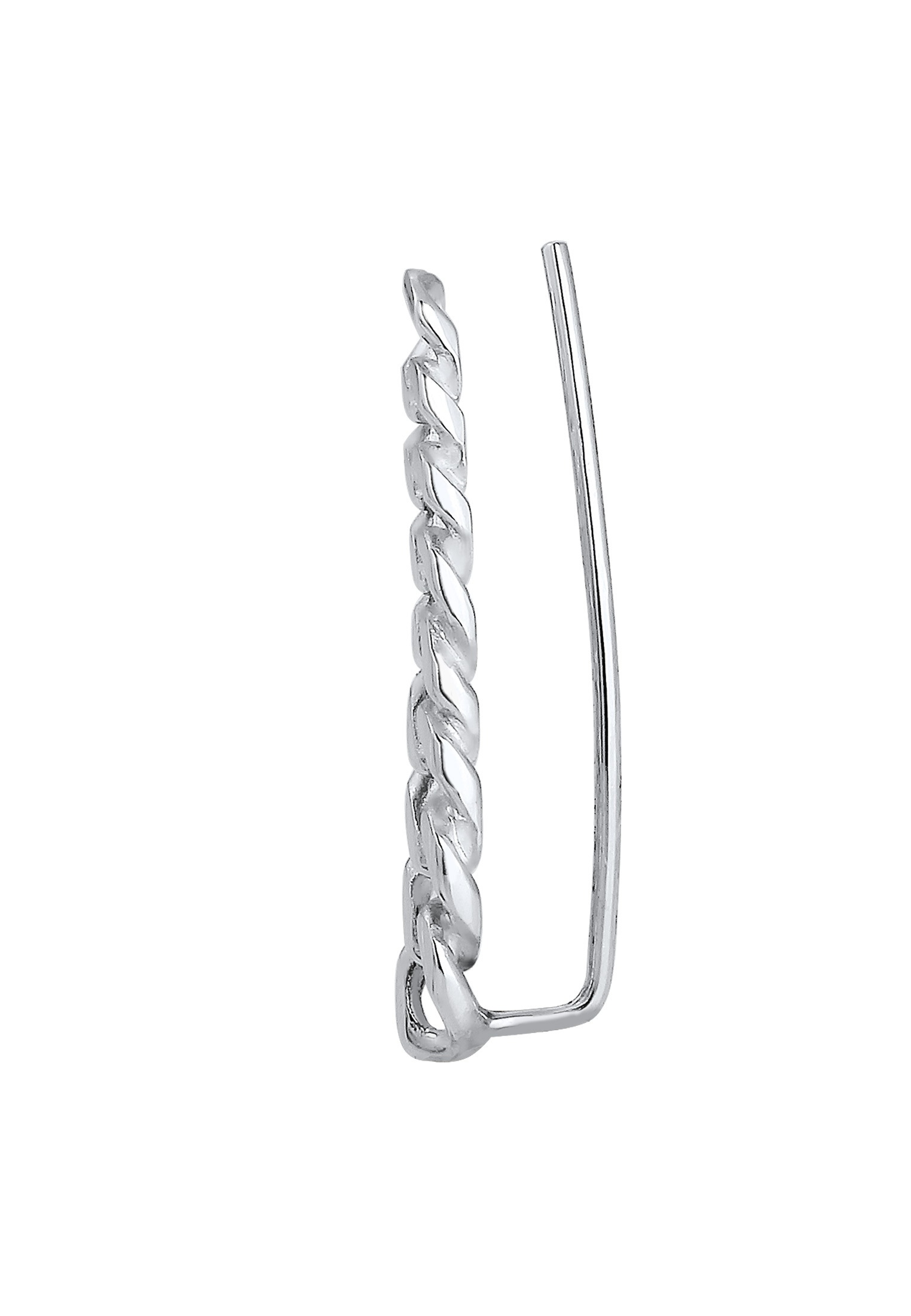 Elli Ohrklemme »Ohrringe Single Earclimber Panzerkette 925 Sterling Silver«