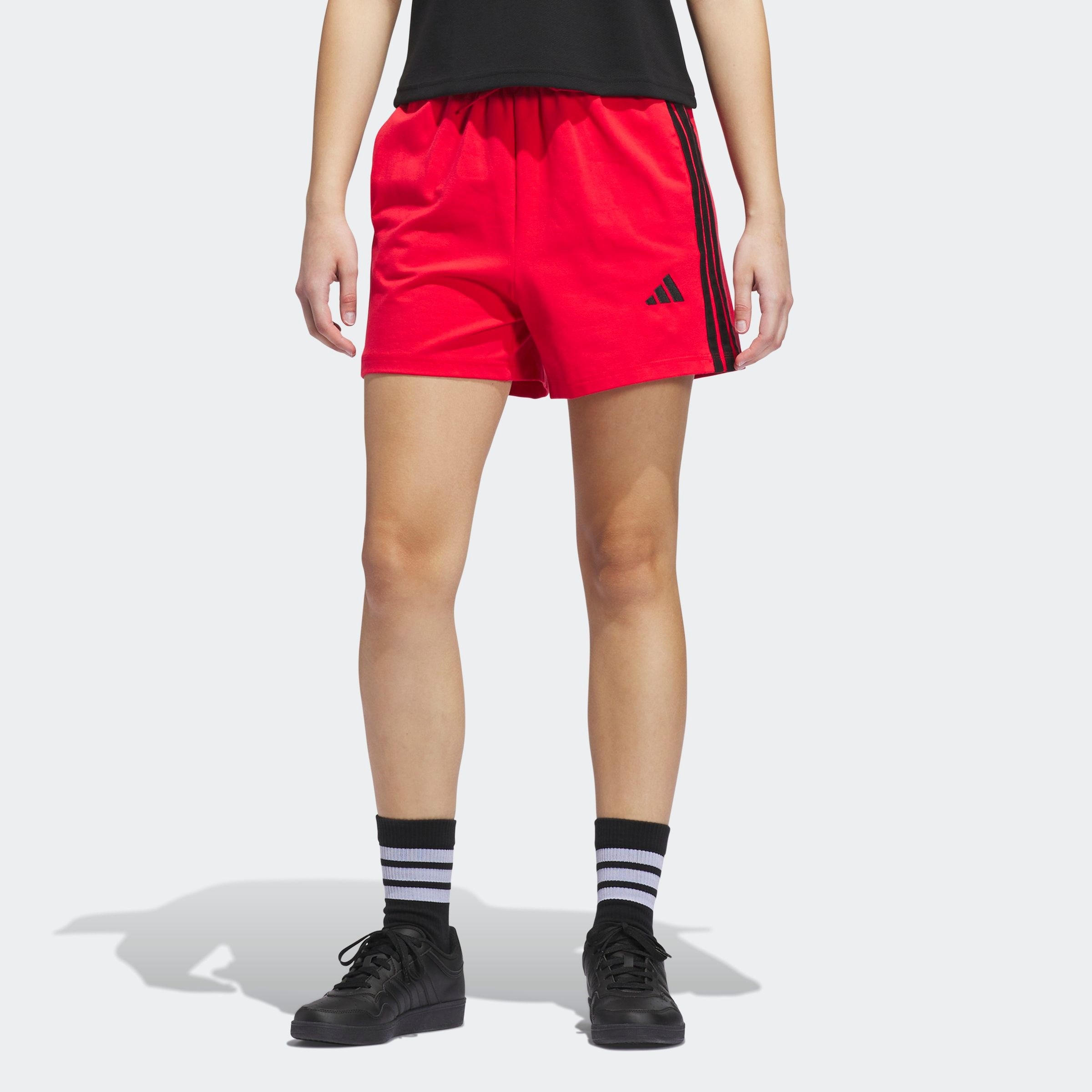 Adidas Sportswear Damen Shorts »W 3S SJ SHO« in rot, Größe XS