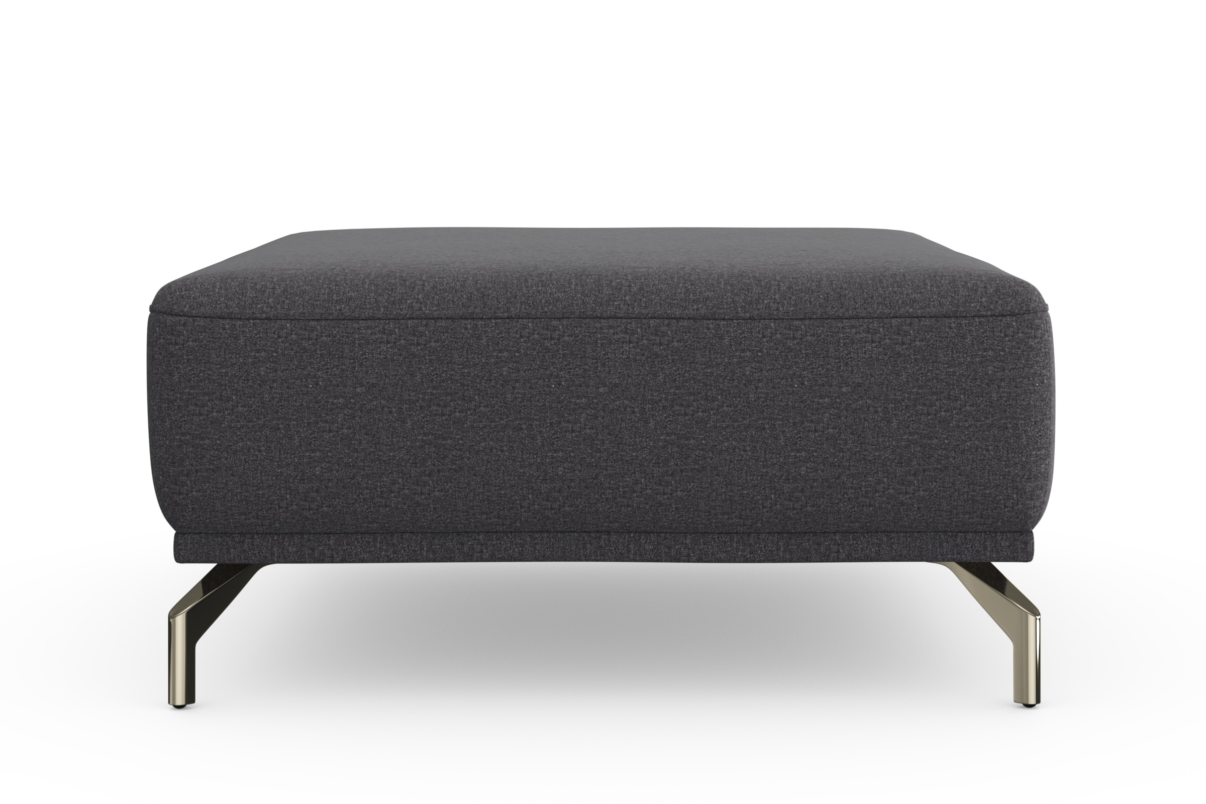 sit&more Hocker »Bailando«, mit Federkern und satinierten Nickelfüßen