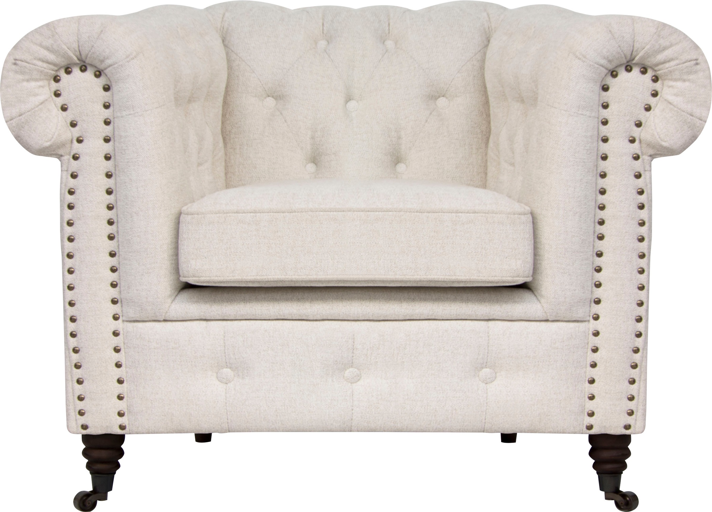 Home affaire Chesterfield-Sessel »Aarburg Sessel« aufwändige Knopfheftung und Ziernägel im Chesterfield-Design