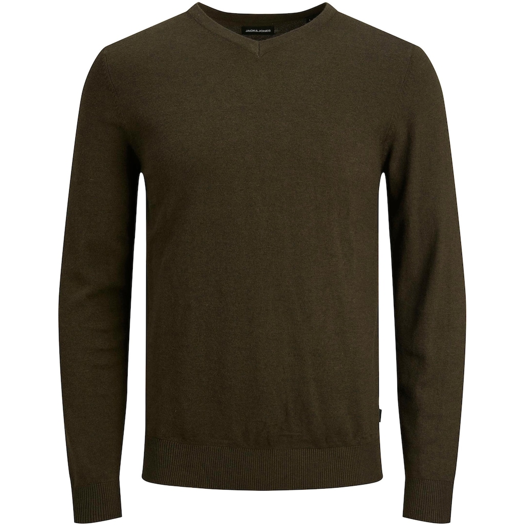 Jack & Jones V-Ausschnitt-Pullover »EMIL KNIT V-NECK«