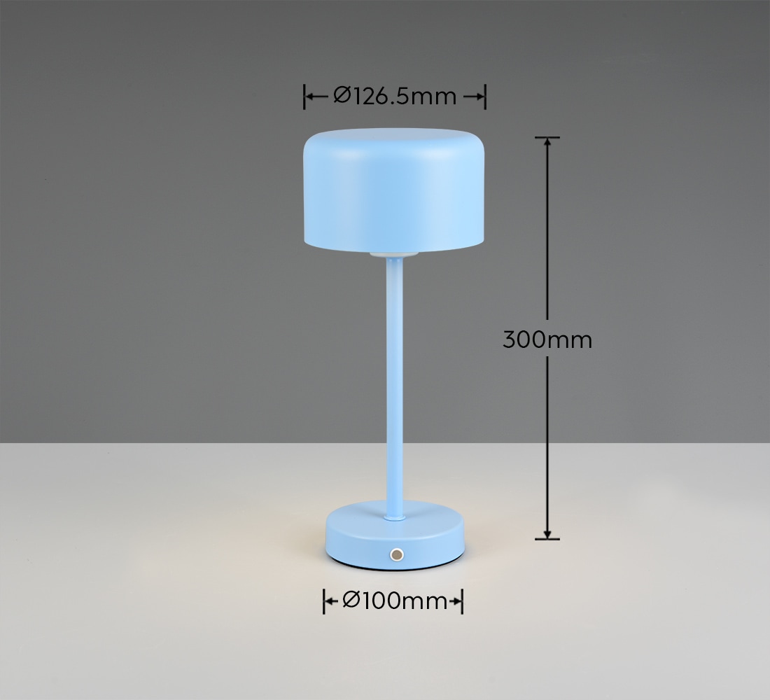 my home LED Tischleuchte »Abelke, Tischlampe Kinderzimmer mit USB-C Ladekabel, Touch-Sensor« LED-Board 1 Stk. Warmweiß dimmbar, Höhe 30cm, Kinder Lampe warmweiß Leselampe, Akkuleuchte, Akku