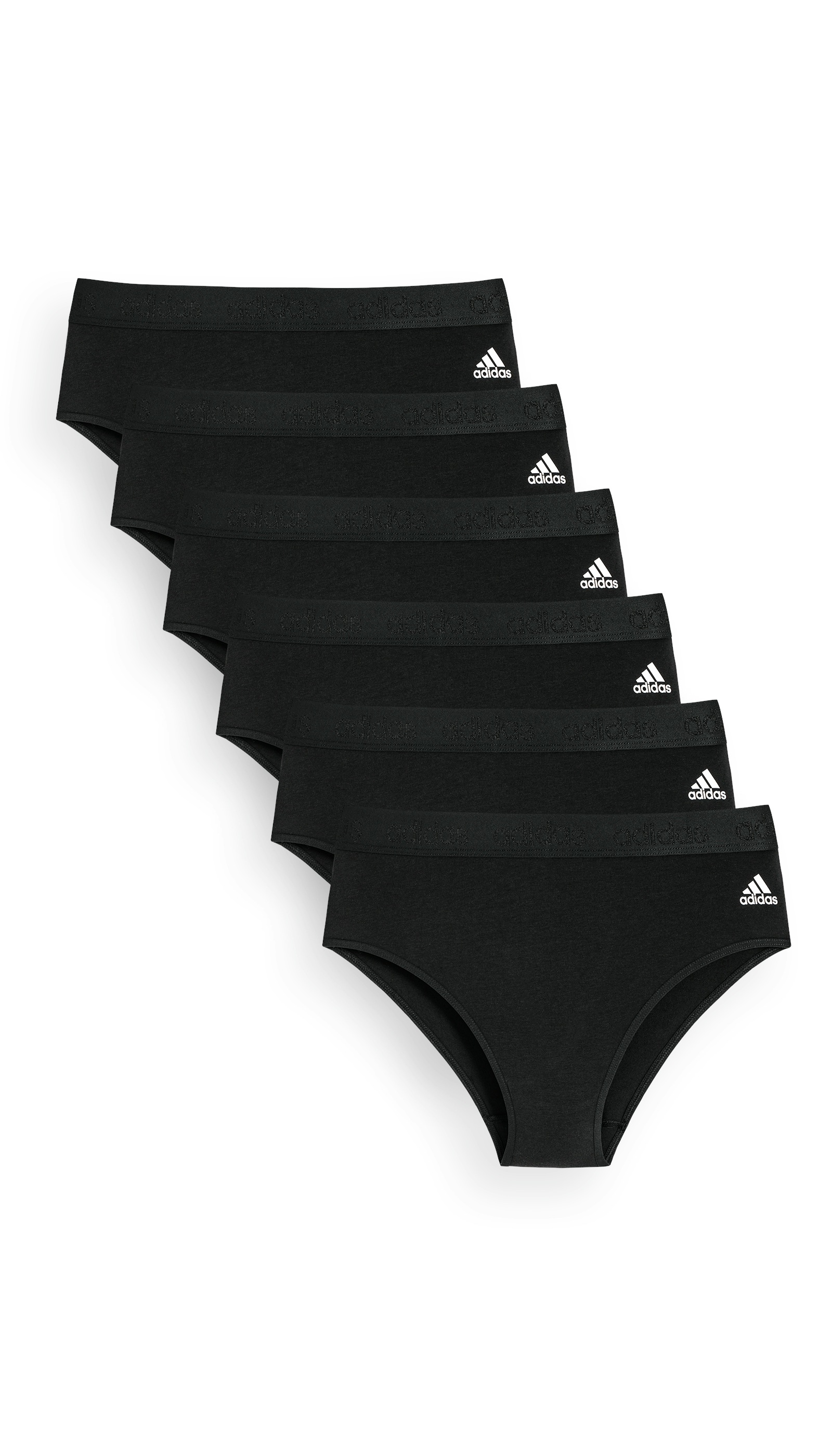 Adidas Sportswear Damen Bikinislip »Sport Cotton Logo« 6er Pack in schwarz, Größe S