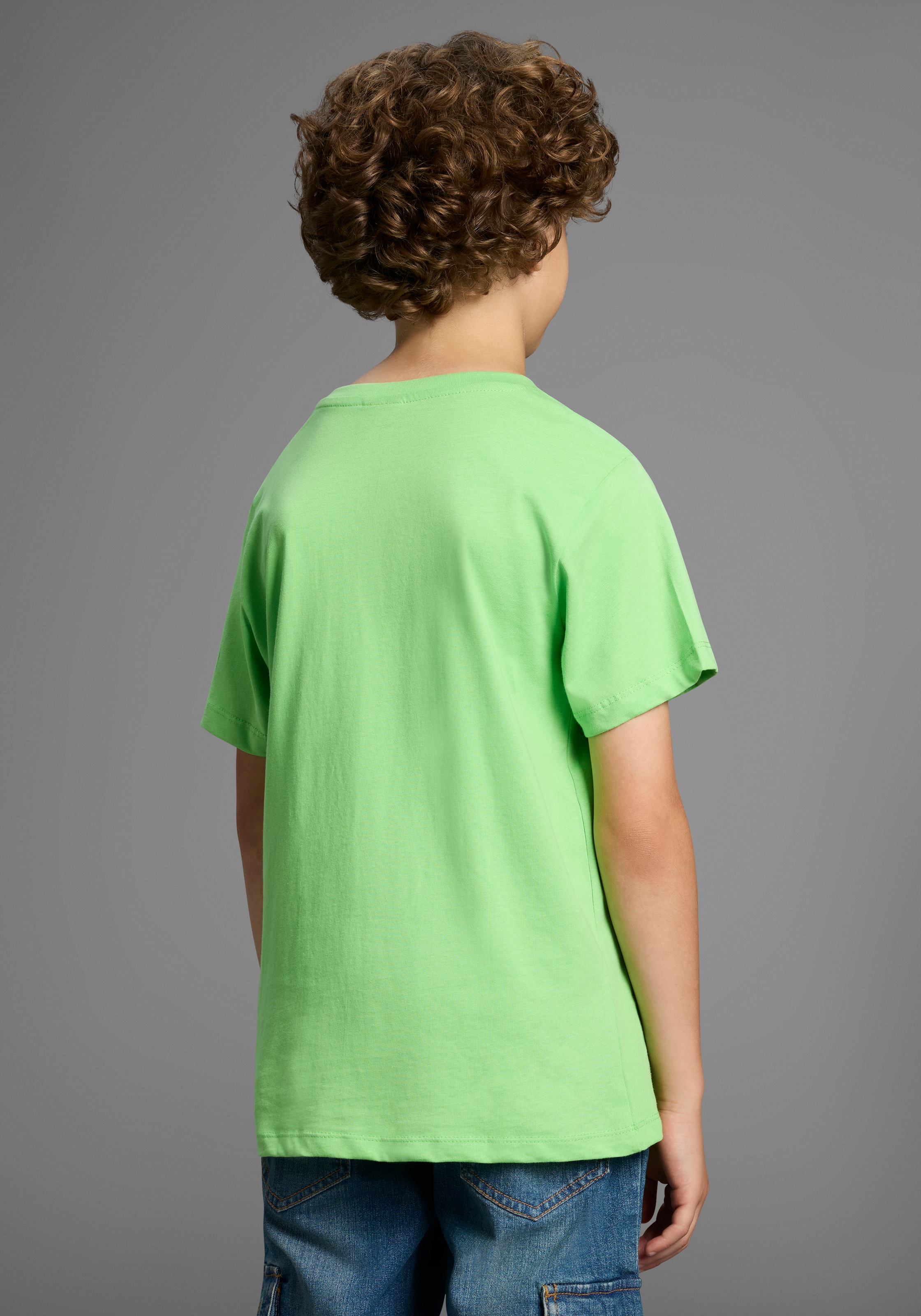 KIDSWORLD T-Shirt »ICH DENKE...BITTE WARTEN«, Kurzarm, Basic Passform, mit trendigem Aufdruck