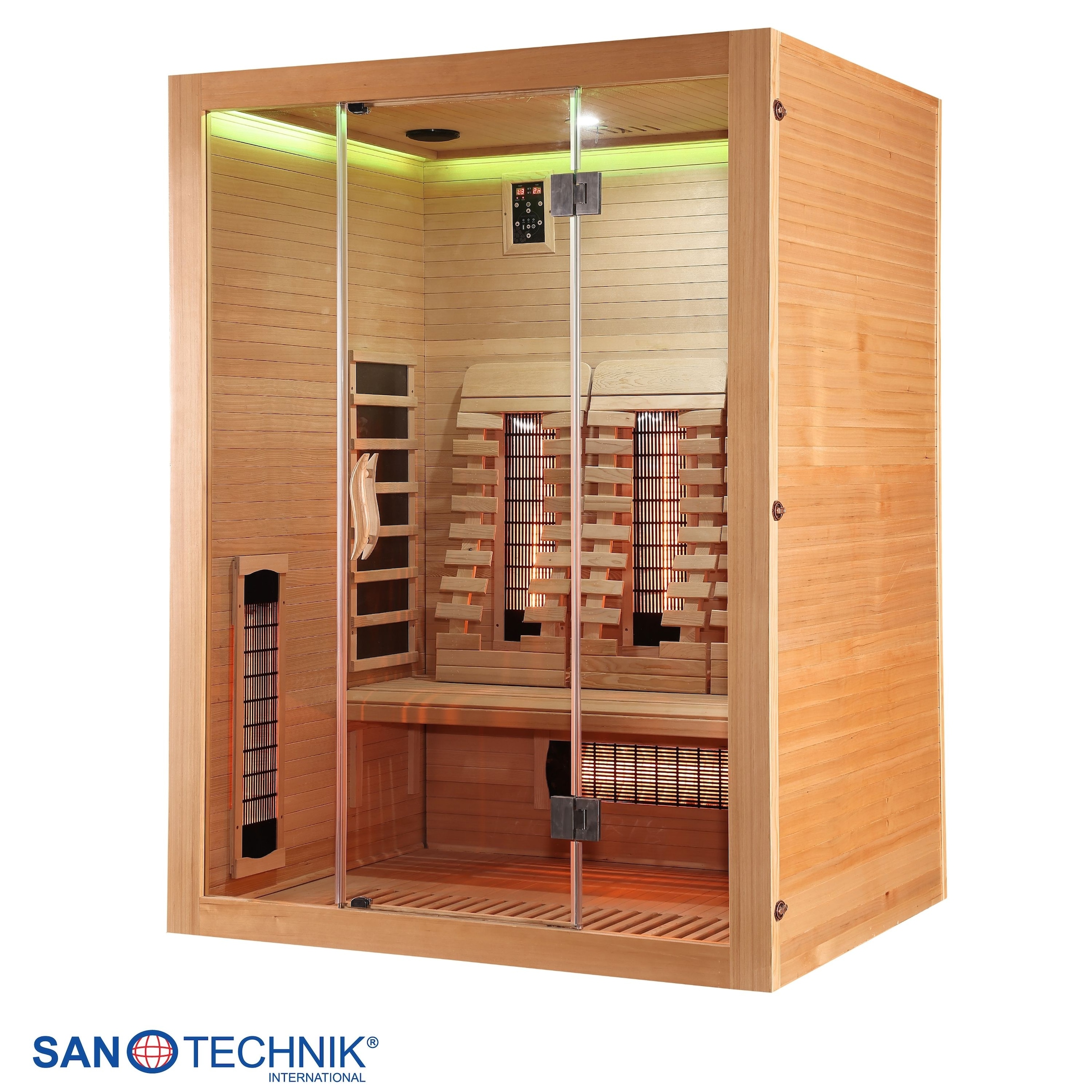 Sanotechnik Infrarotkabine »Infrarotkabine OPEN« 3 Pers; 150x120x200cm; 6 Vollspektrumstrahler, 3 Carbonheizplatten