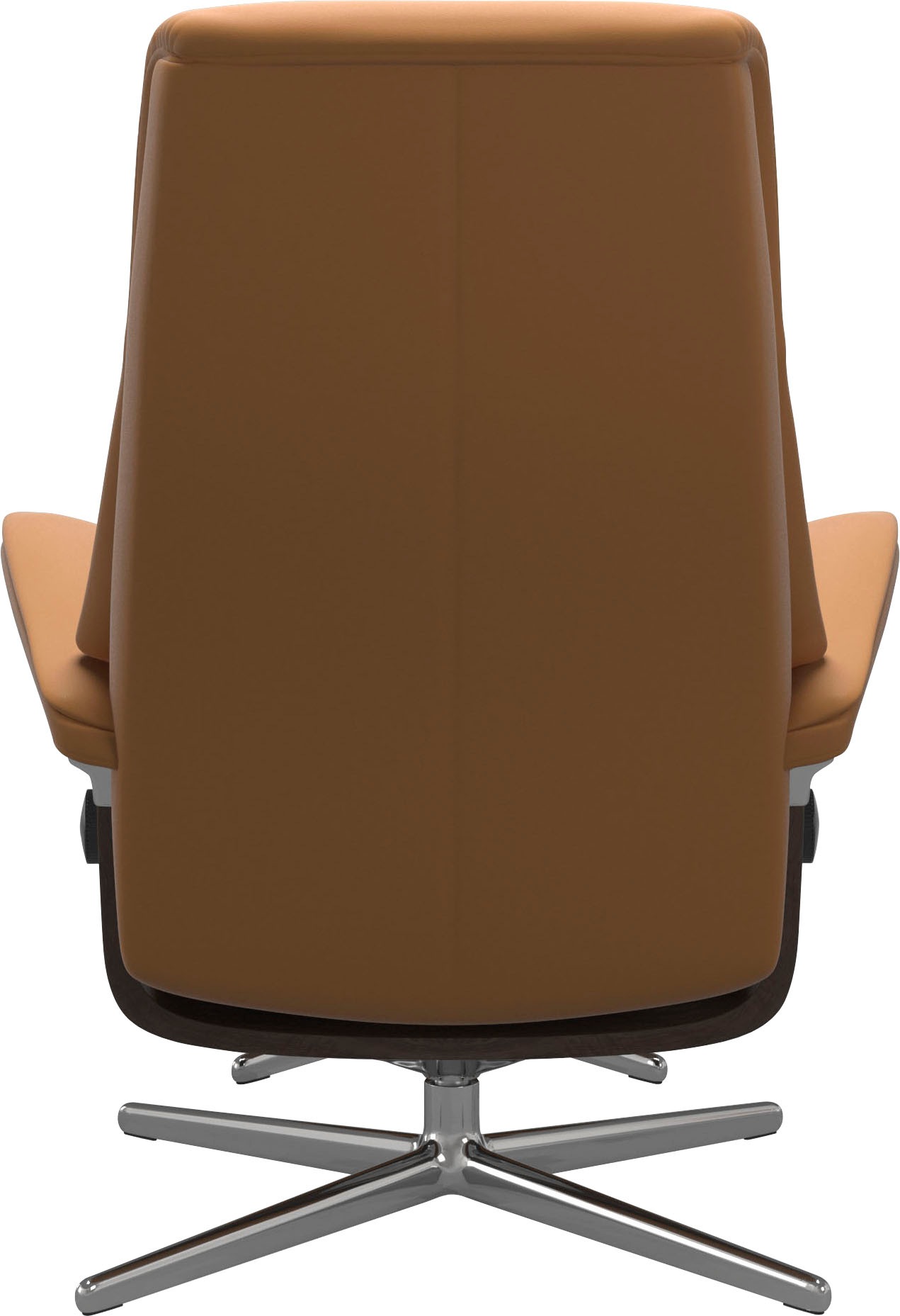 Stressless® Relaxsessel »View« Set, Relaxsessel mit Hocker,  mit Hocker, mit Cross Base, Größe S, M & L, Holzakzent Wenge