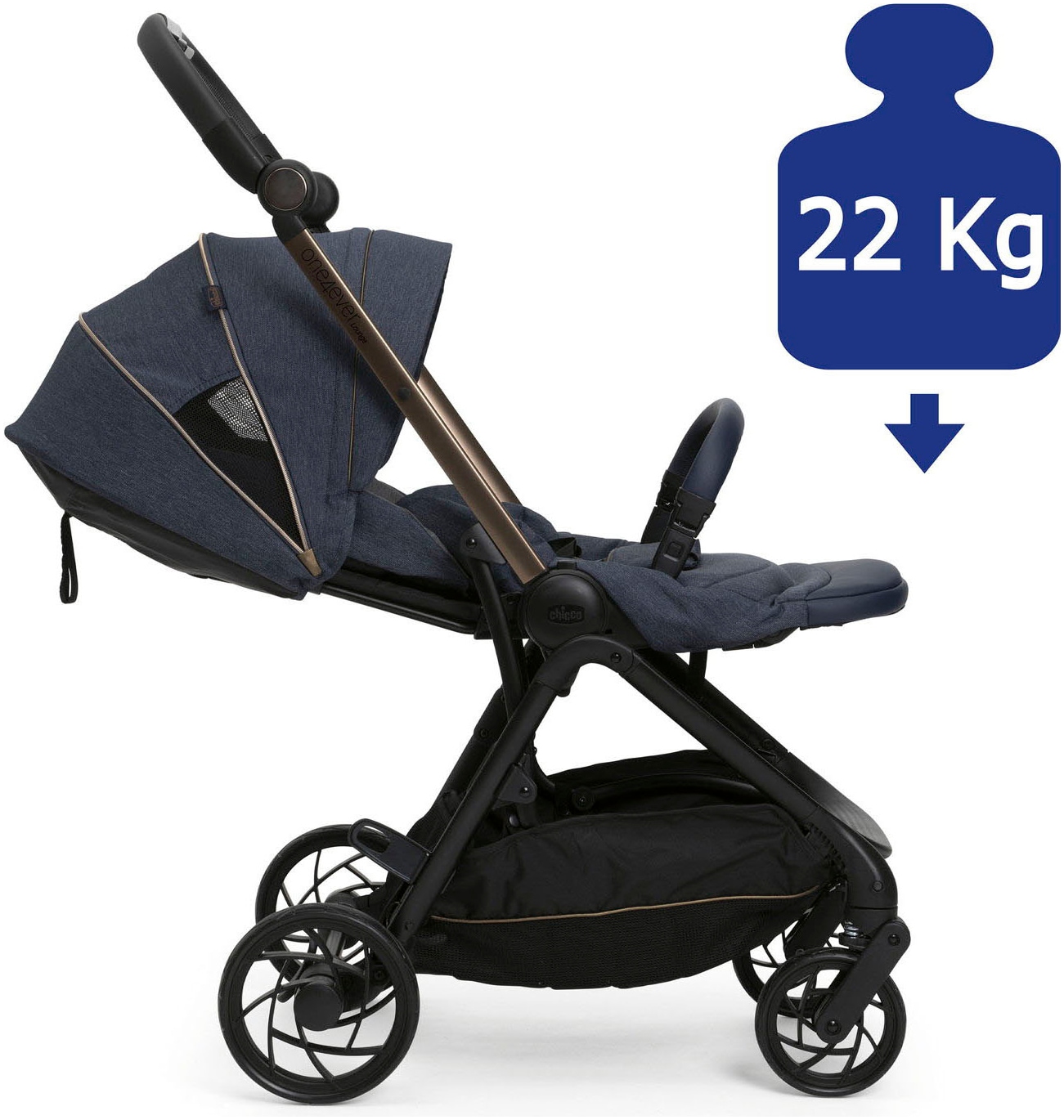 Chicco Kinder-Buggy »One4Ever Lounge Denim«, 22 kg