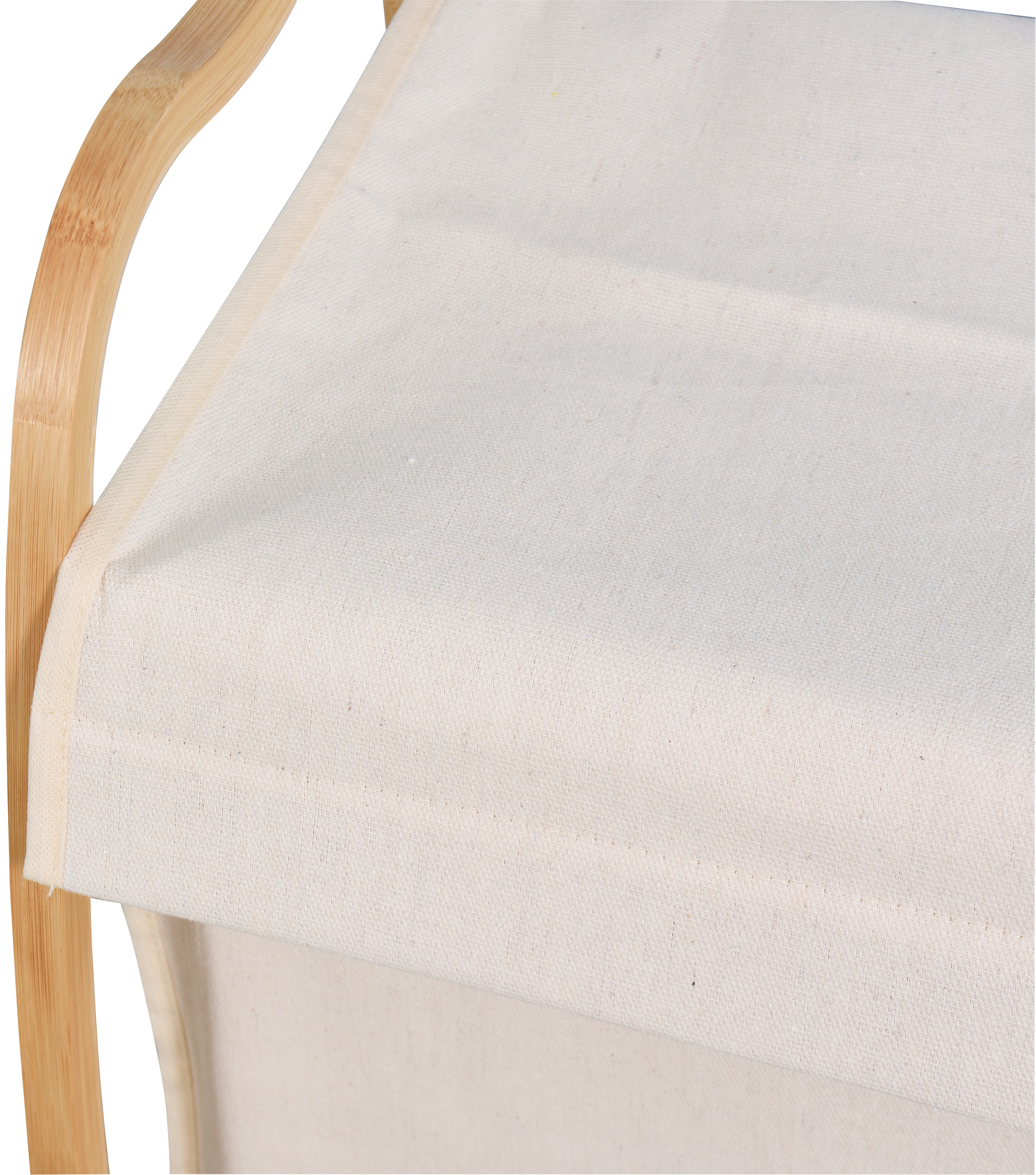 welltime Wäschekorb »Costa Rica«, Wäschesammler, Breite 70 cm, Bambus, Wäschesack aus Stoff