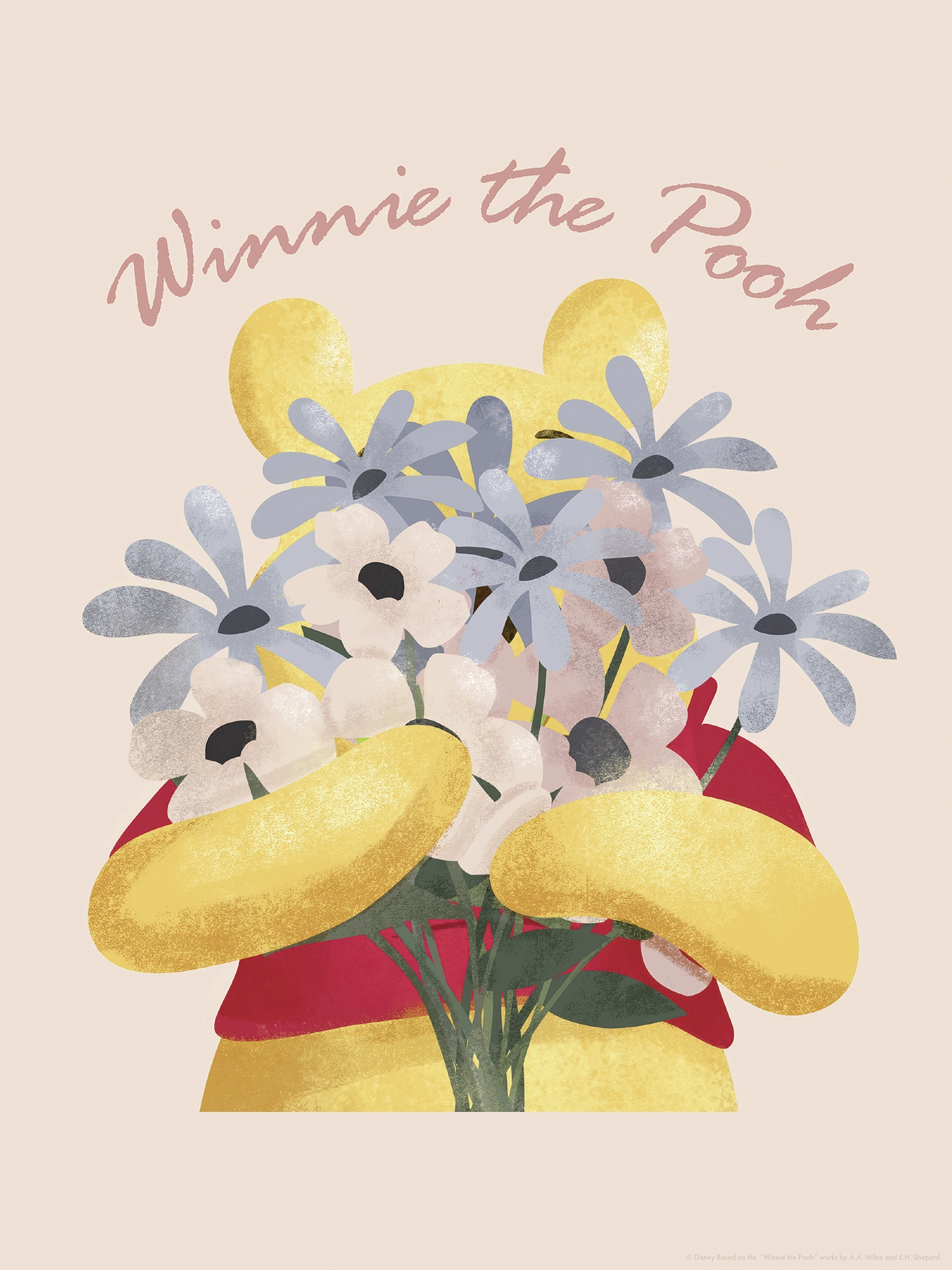 Komar Wandbild »Disney Winnie the Pooh Into The Blooms«, Disney, (Set, 1 St.), 30 x 40 cm (Breite x Höhe) - Kinderzimmer, Dekoration