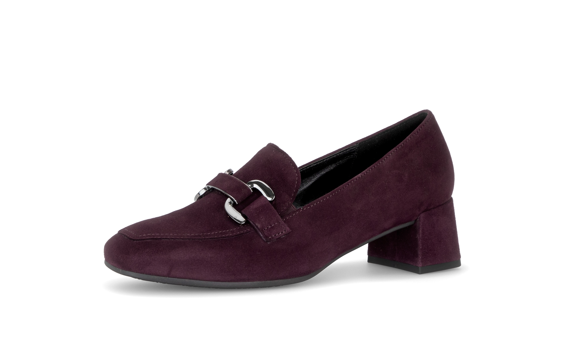 Gabor Pumps  Blockabsatz, Abendschuh, Businessschuh mit edler Zierspange, Weite G