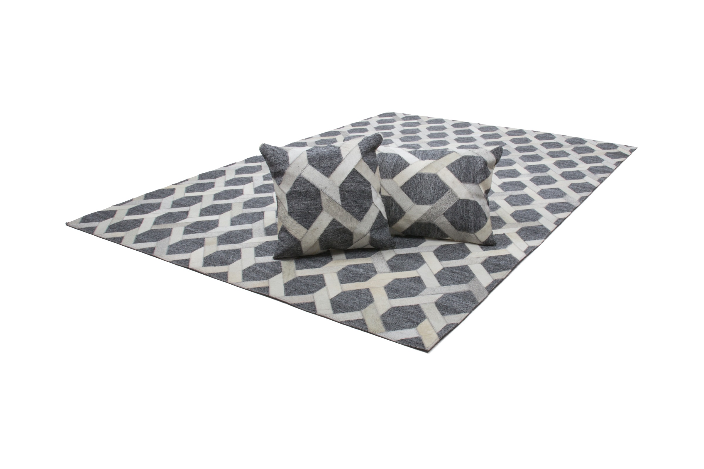 Kayoom Teppich »Chimera 110«, rechteckig, 11 mm Höhe, Materialmix aus Viskose und Leder, handgefertigtes Unikat