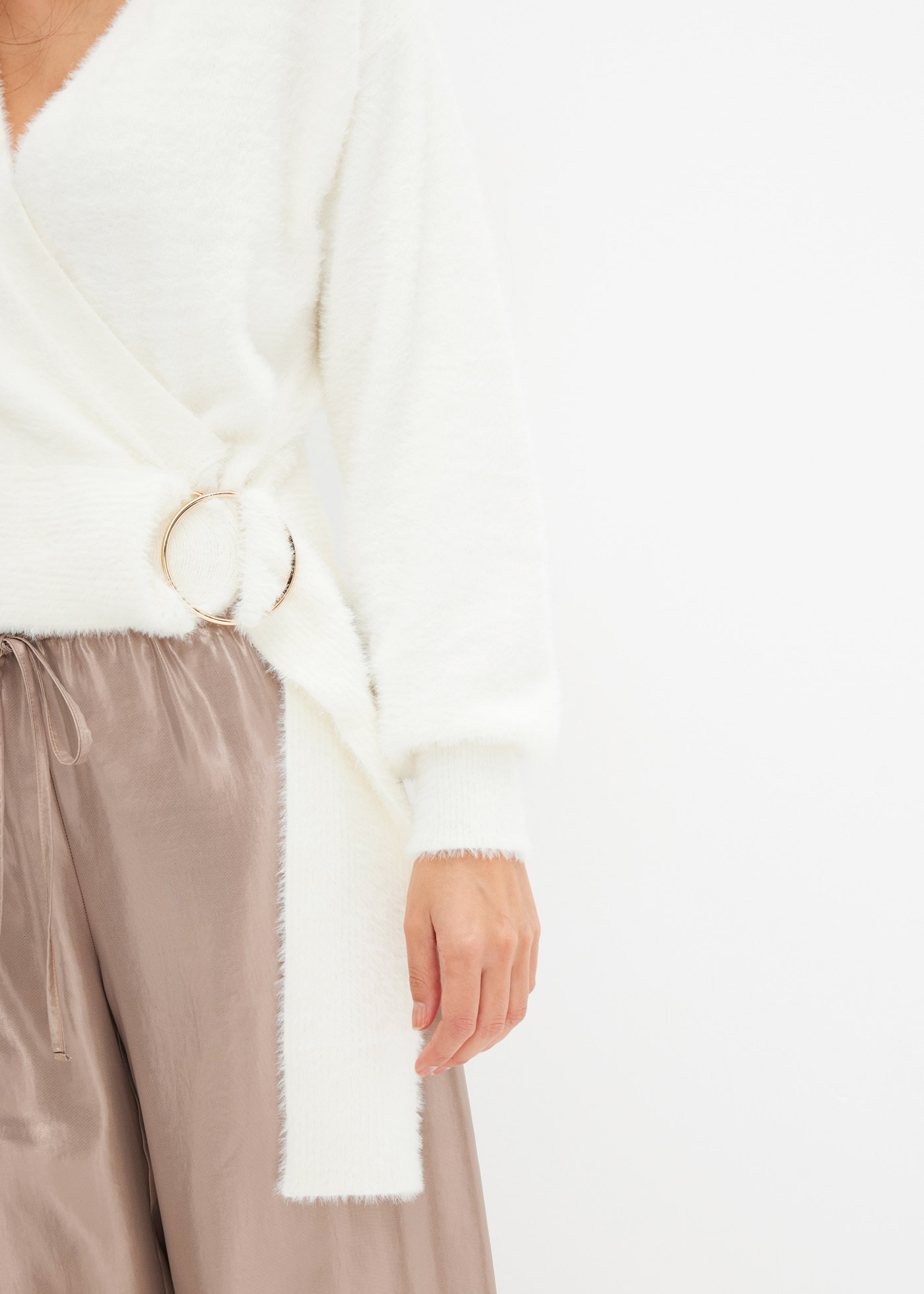 bonprix Wickelpullover