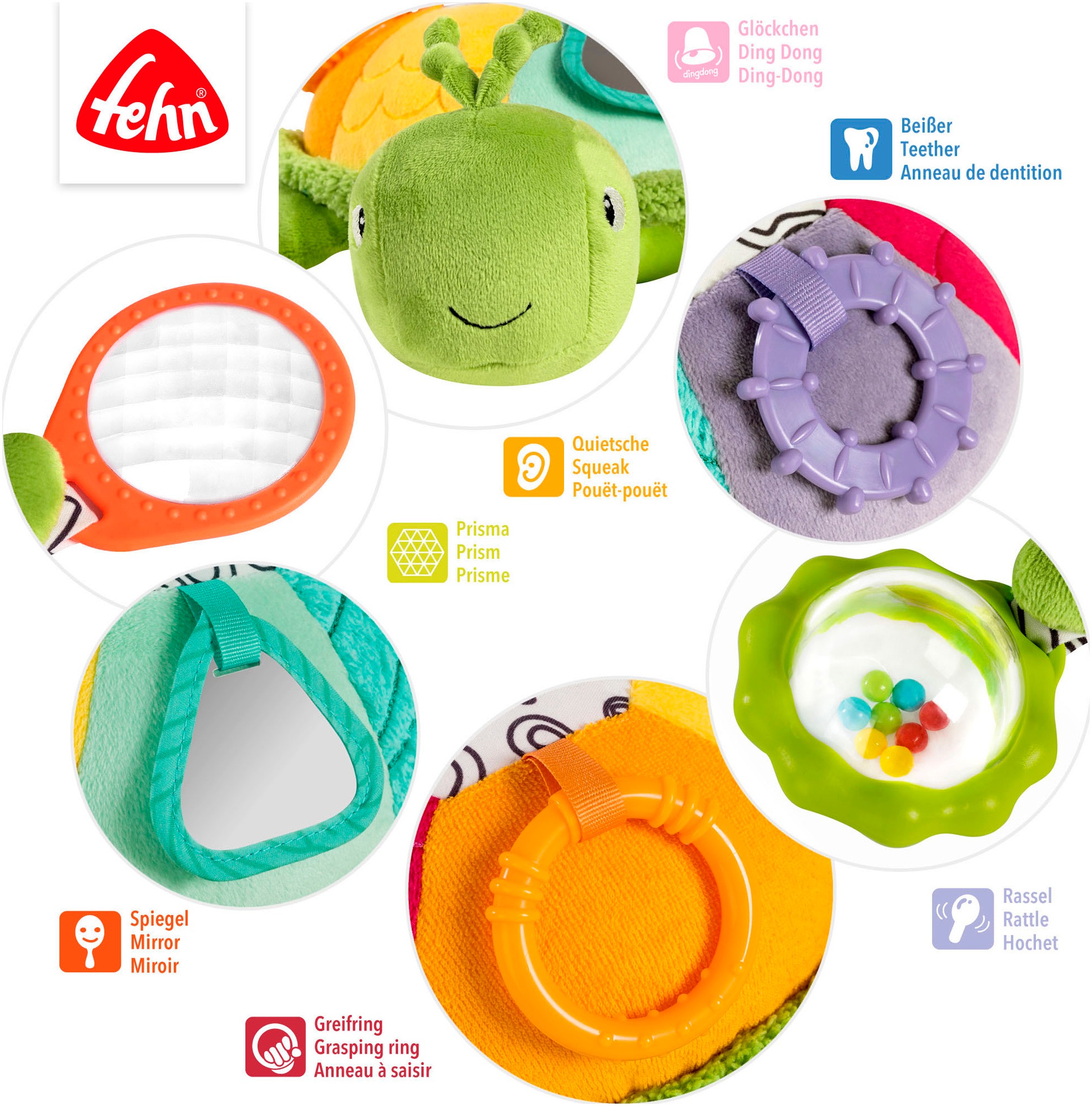 Fehn Greifspielzeug »Activity-Meeresschildkröte XL«