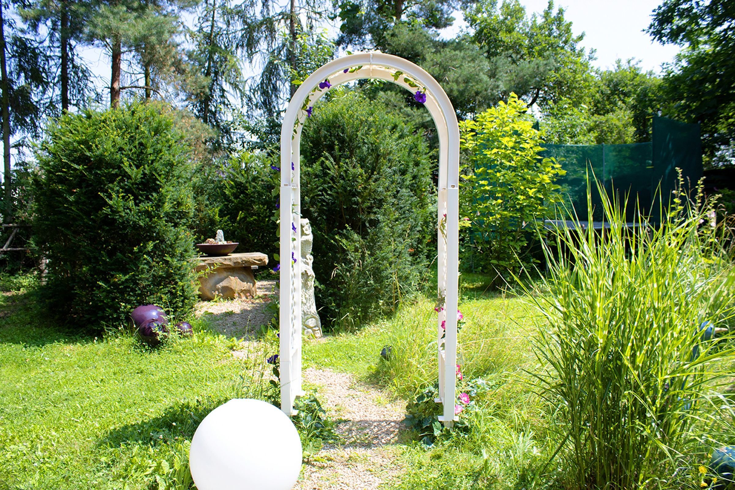 KHW Rosenbogen, BxTxH: 100x43x207 cm, mit Erdspießen