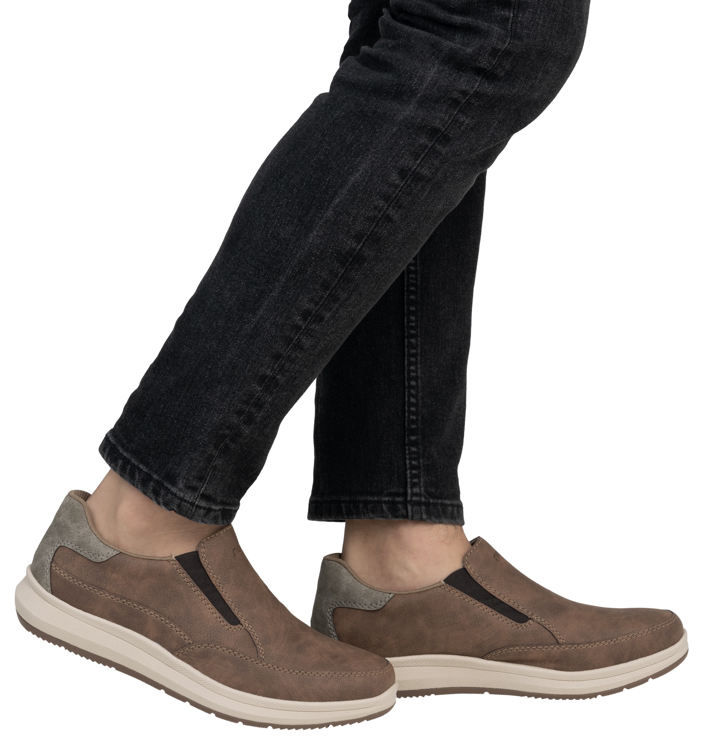 Rieker Slipper, Slip-on-Sneaker, Halbschuh, Loafer, Freizeitschuh mit Gummizug