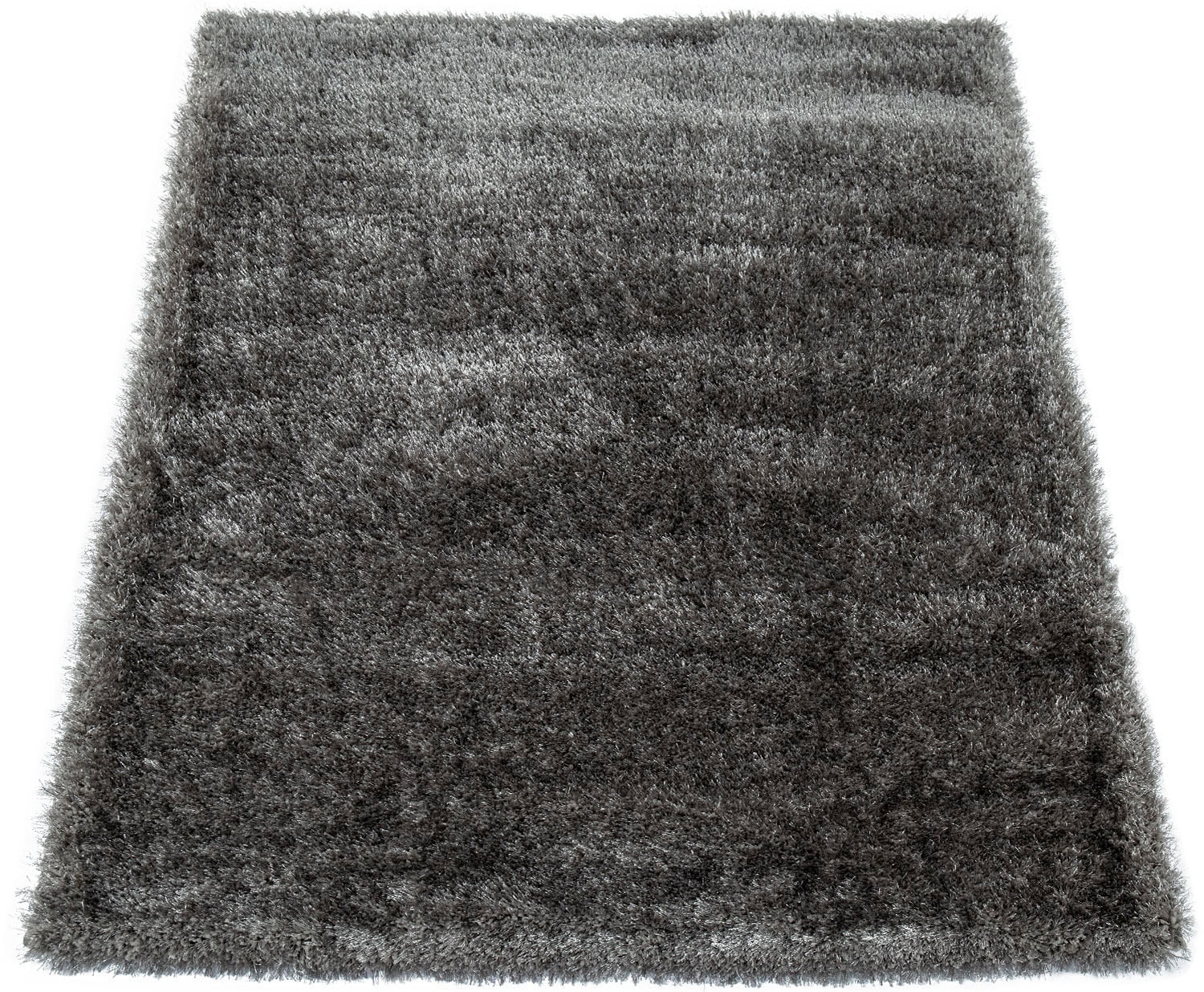 Paco Home Hochflor-Teppich »Touch 100«, rechteckig, 49 mm Höhe, weicher Uni Shaggy mit Glanz Garn, Wohnzimmer