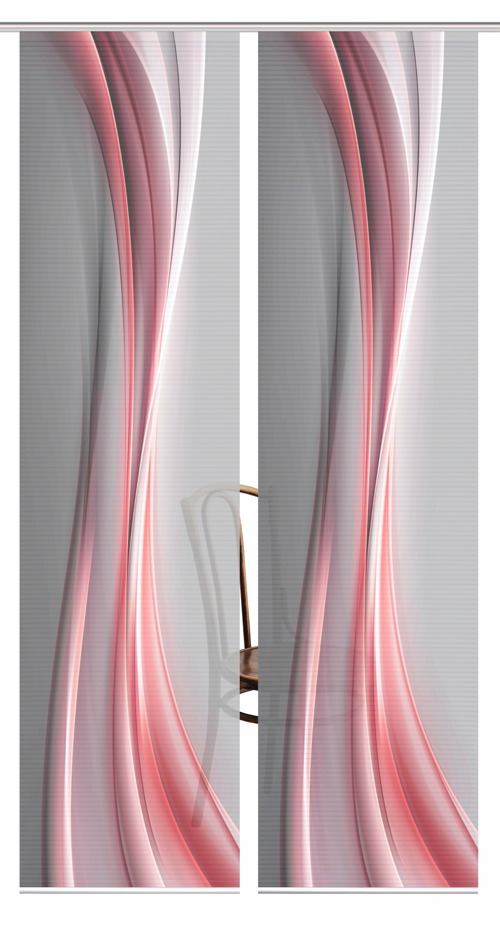 HOME in green Schiebegardine »ELANIA« Paneelwagen 2 Stk. tlg. SET DIGITALDRUCK,BAMBUSOPTIK RECYCELT
