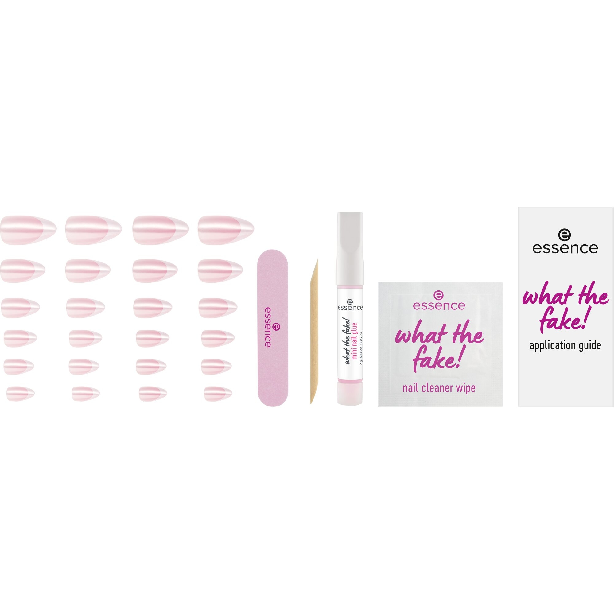 Essence Kunstfingernägel »what the fake! PRESS-ON NAILS manicure set«
