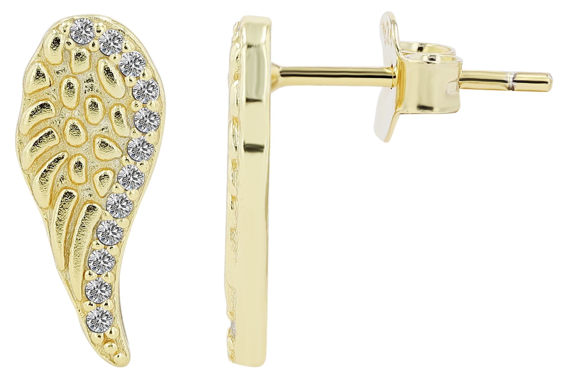 Adelia´s Paar Ohrstecker »Damen Ohrringe ¿ Ohrstecker Flügel aus 925 Silber«