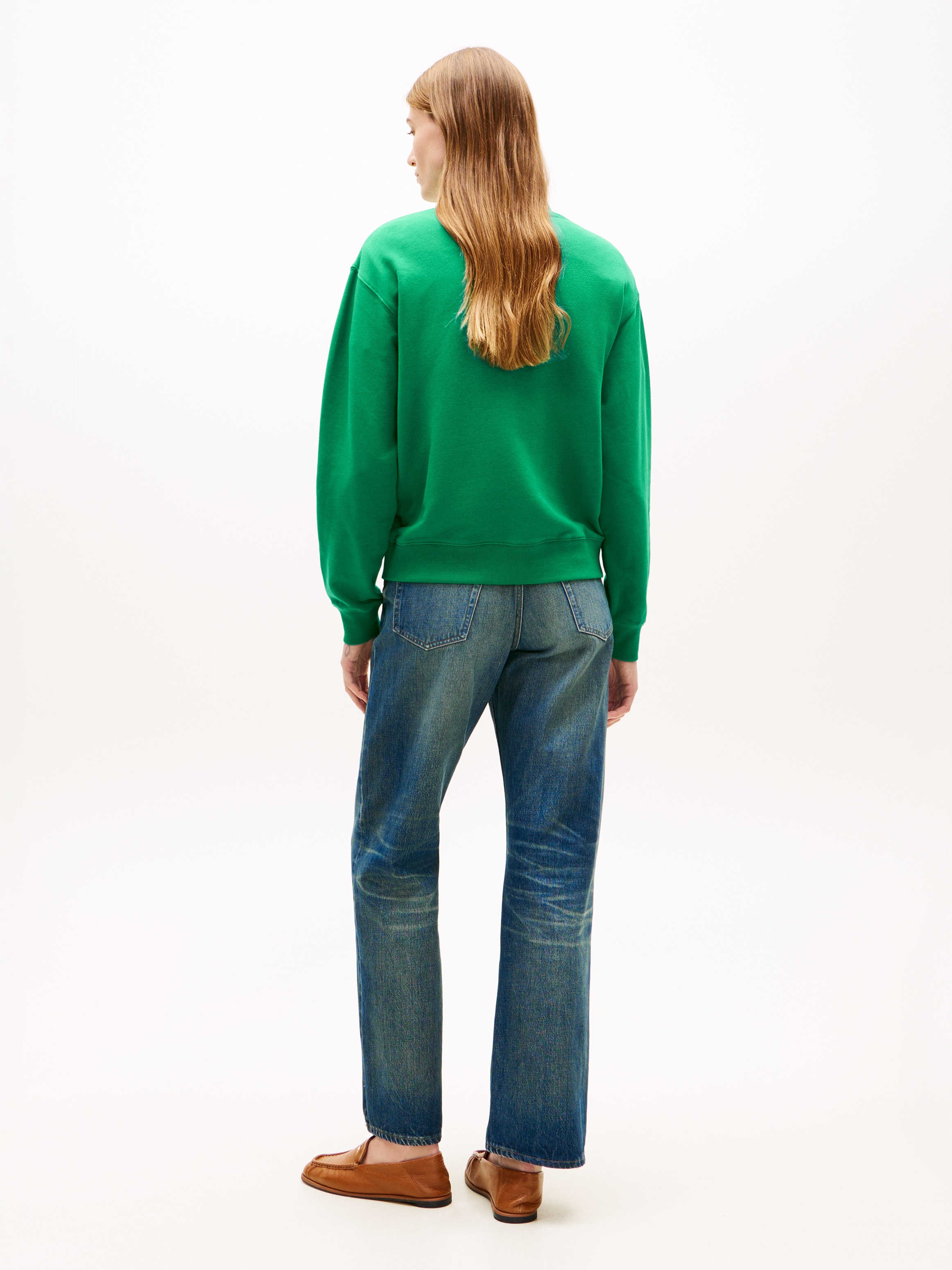 Tommy Hilfiger Sweatshirt »TH SCRIPT REG SWEATSHIRT«, mit kleinem Logo-Stick
